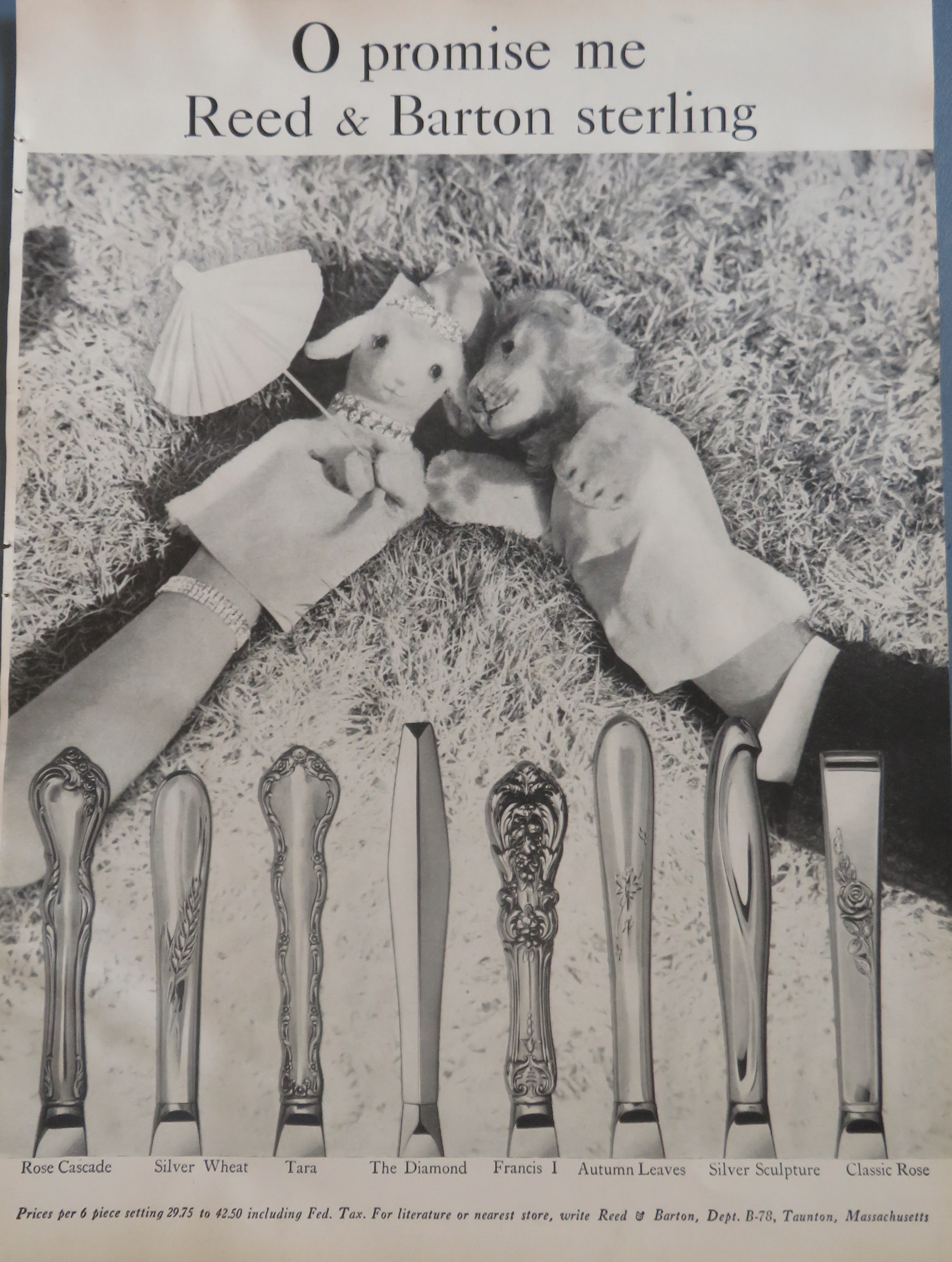 1958 Reed & Barton Sterling with 8 Different Styles