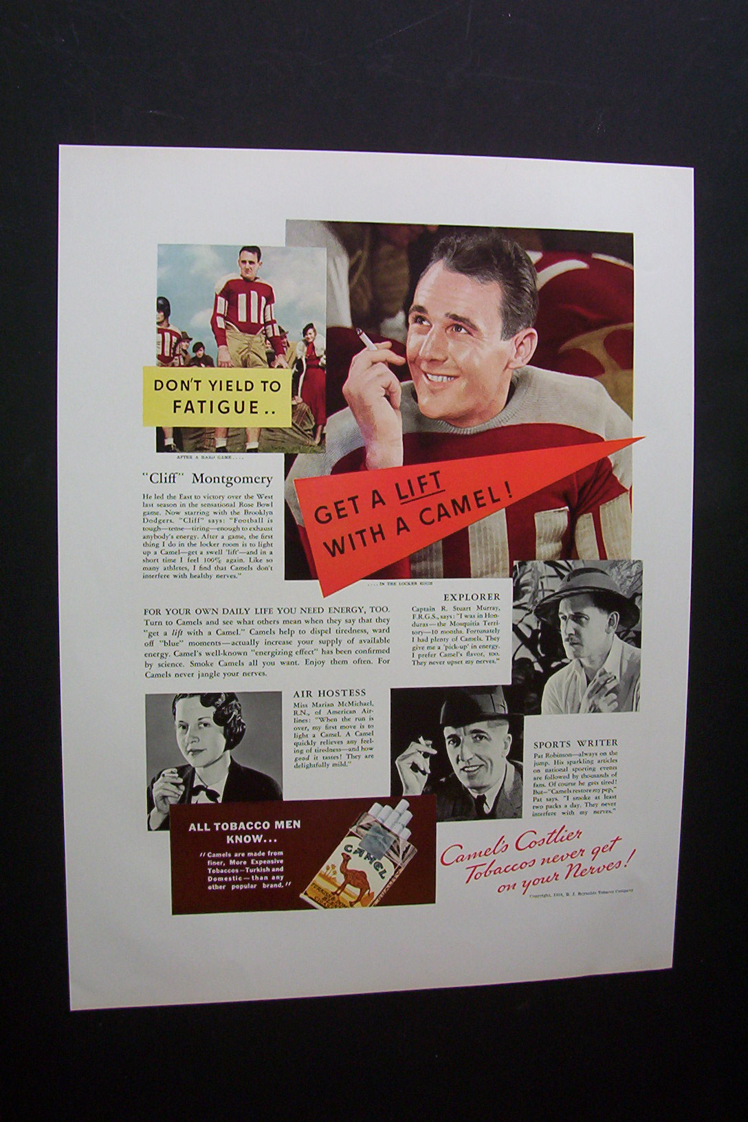 1934 Camel Cigarettes with Cliff Montgomery