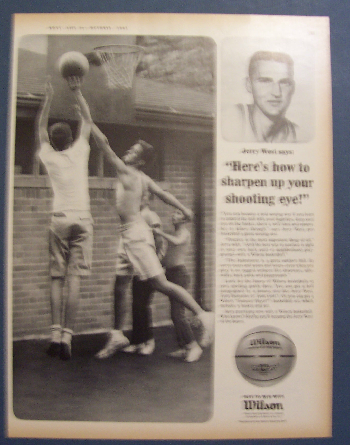 Vintage Ad: 1965 Wilson Basketball with Jerry West