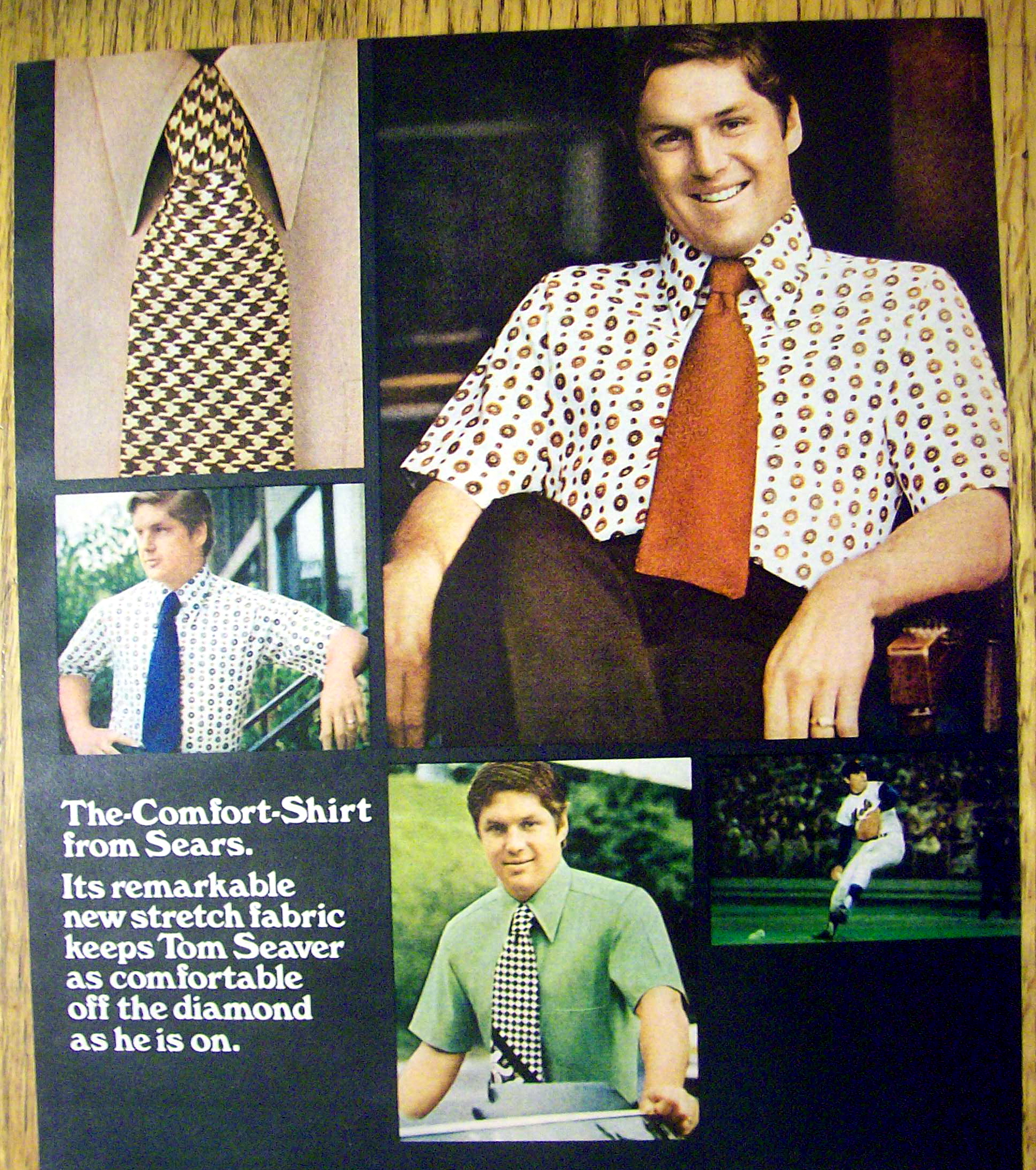 1973 Sears Comfort Shirt with Baseball's Tom Seaver