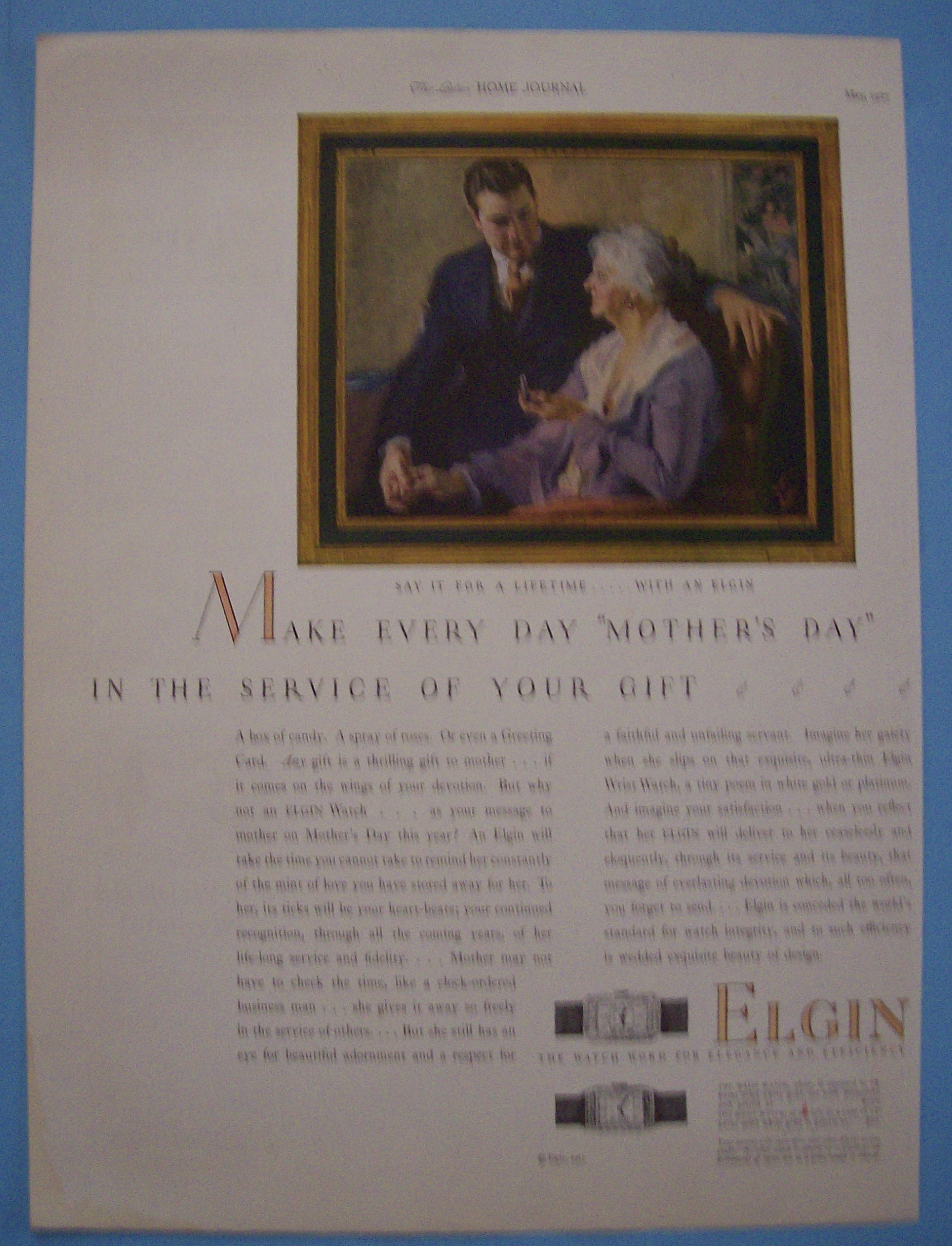 Vintage Ad: 1927 Elgin Watches