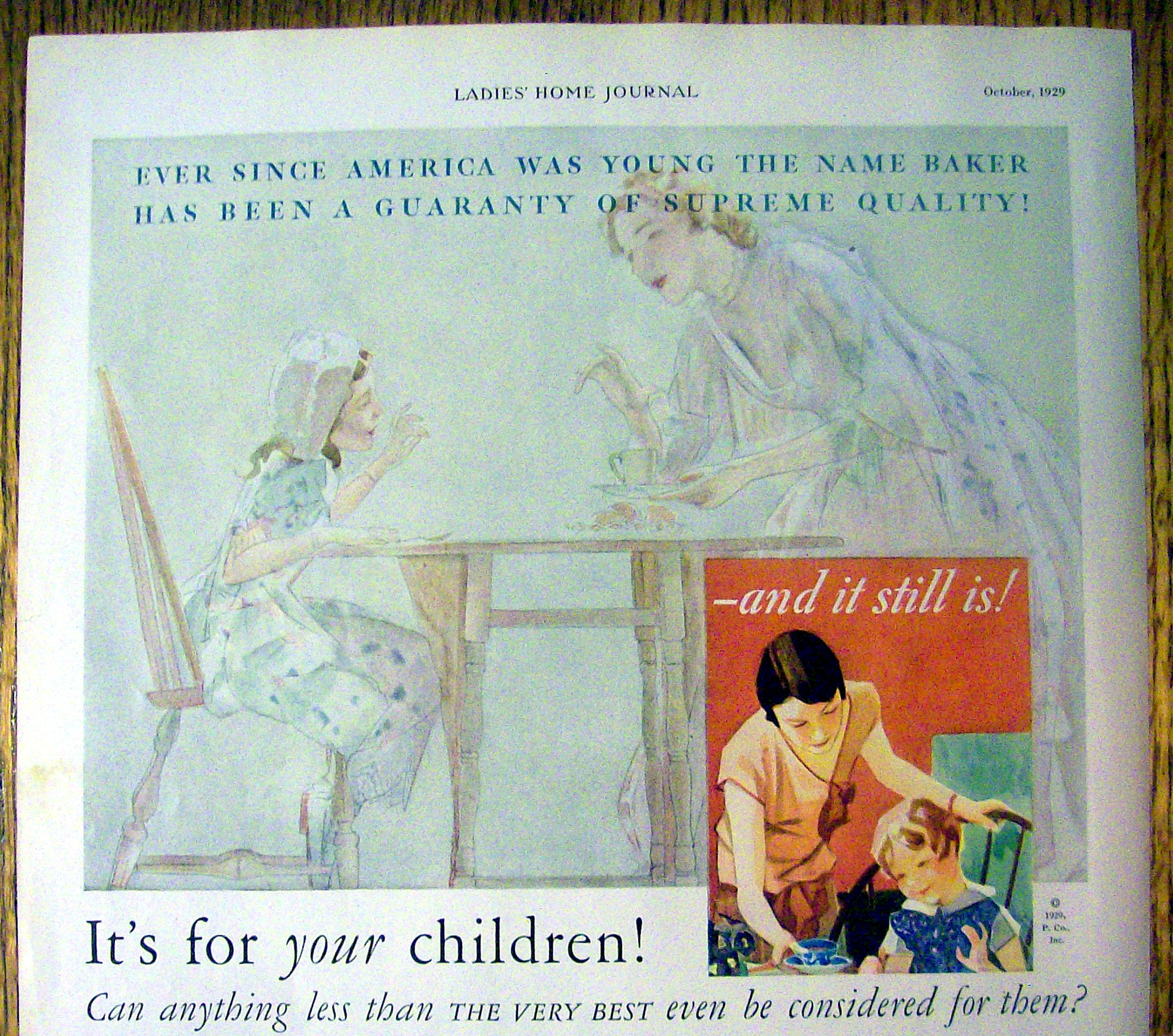 1929 Baker's Cocoa