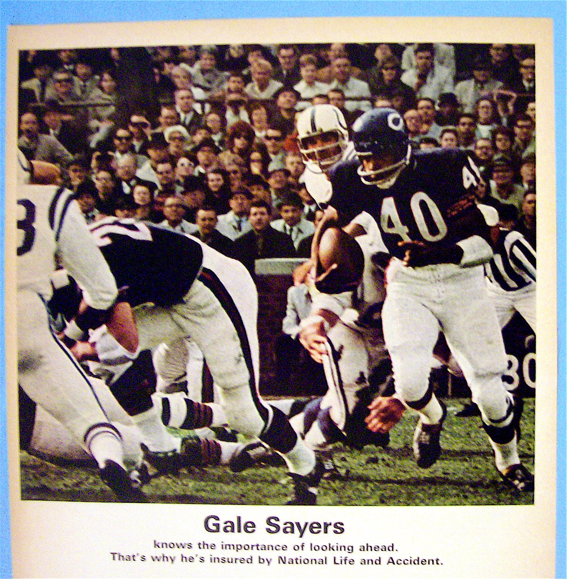 1967 National Life & Accident Insurance w/ Gale Sayers