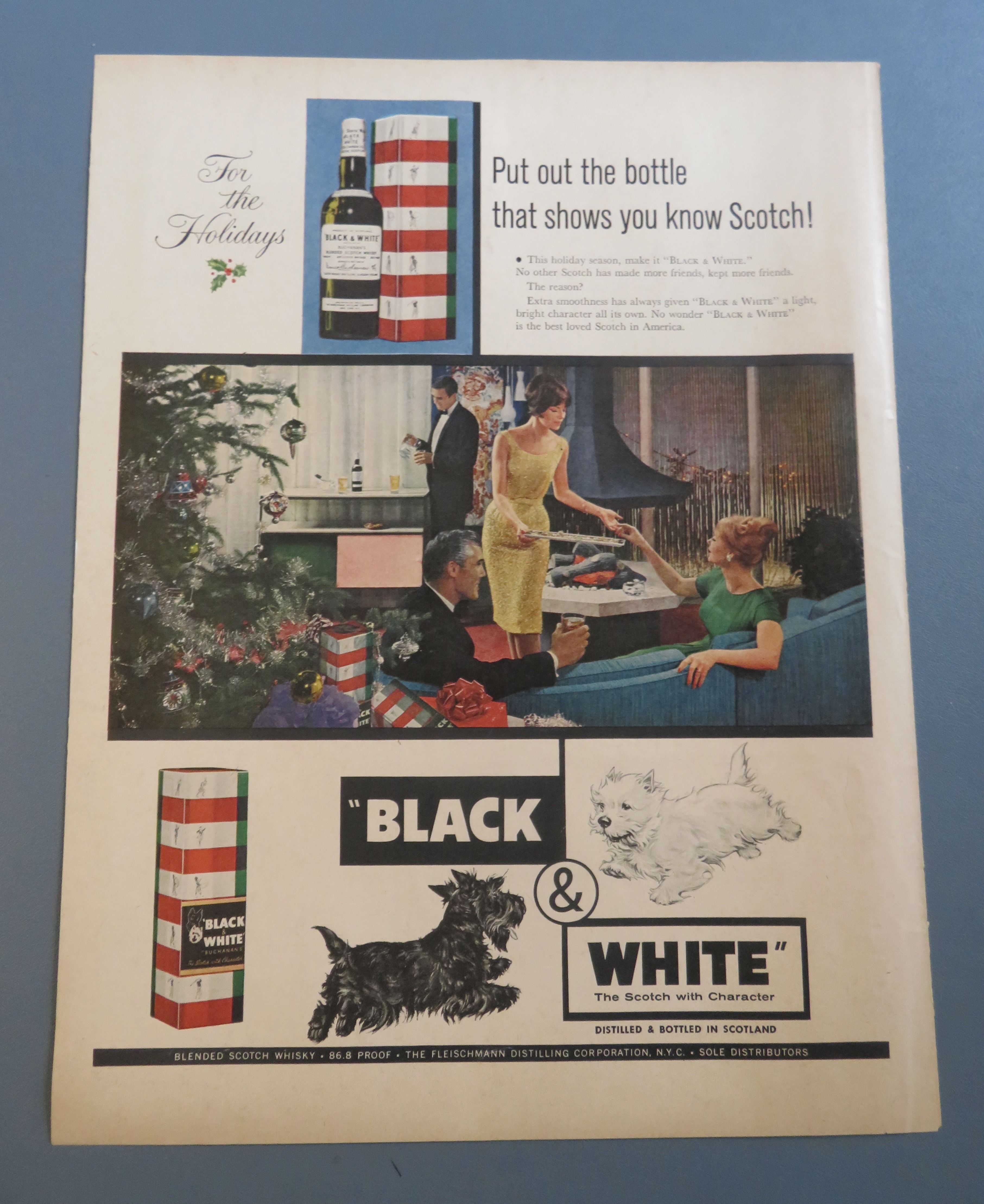 1961 Black & White Scotch with Couples Talking