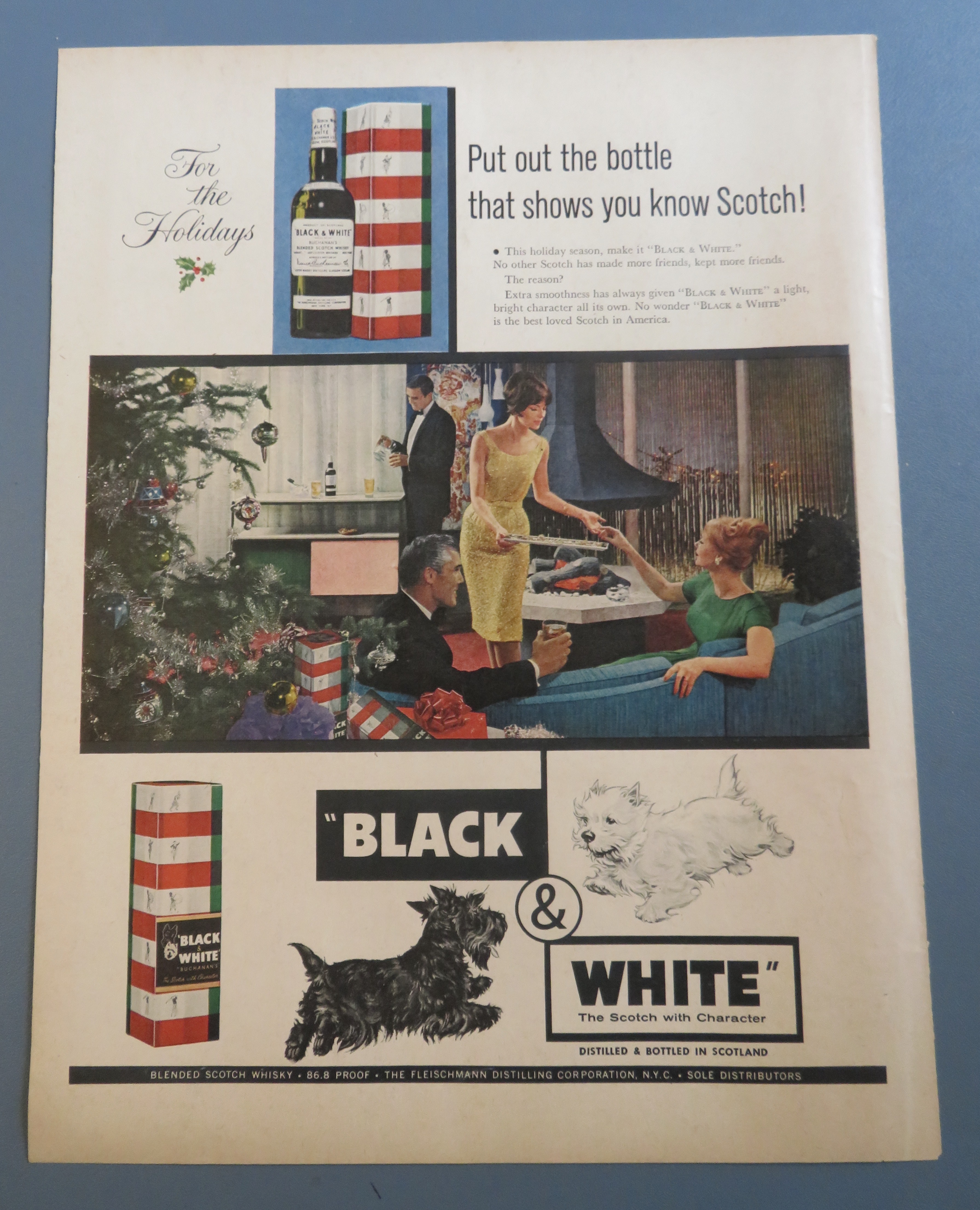 1961 Black & White Scotch with Couples Talking