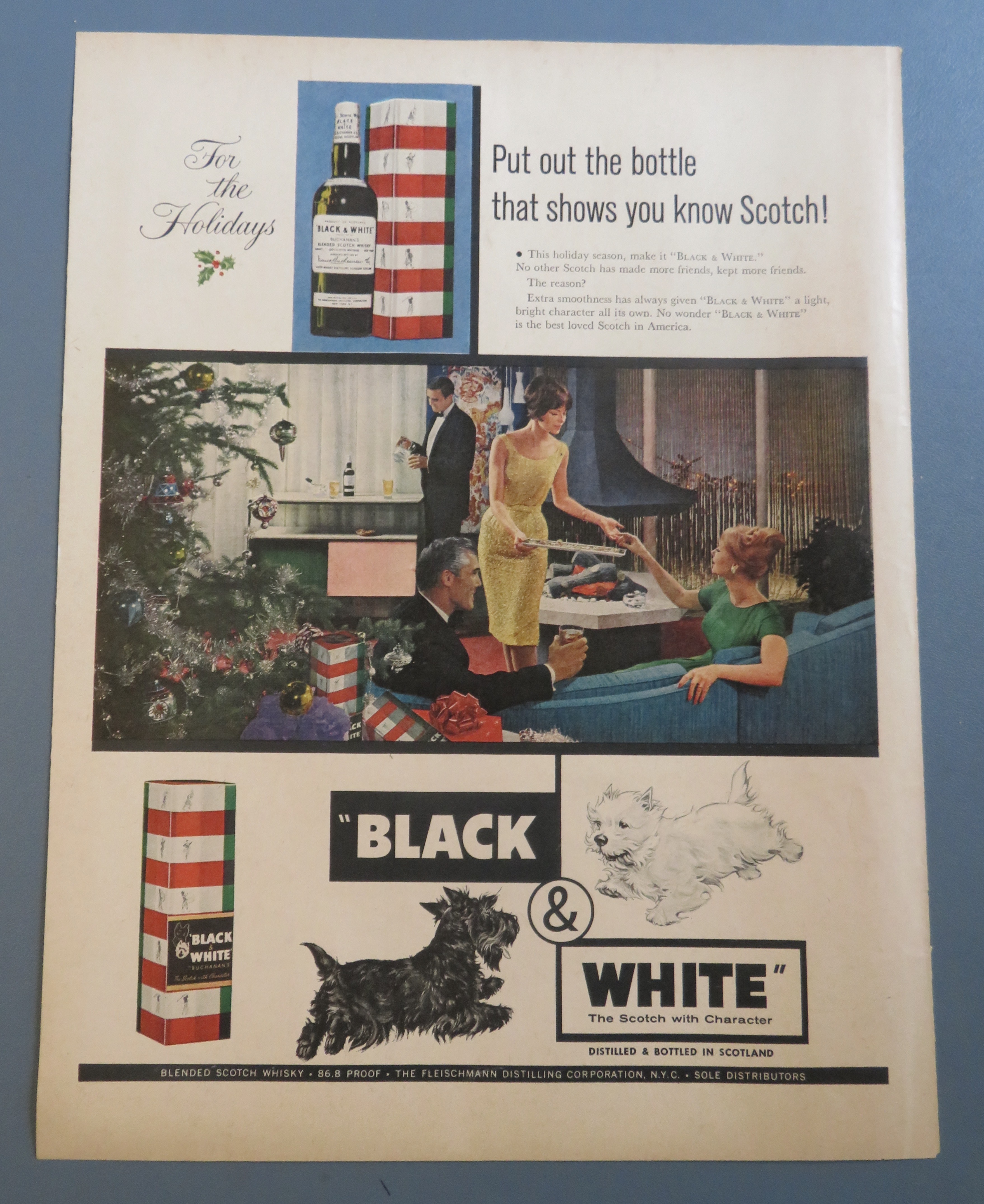 1961 Black & White Scotch with Couples Talking