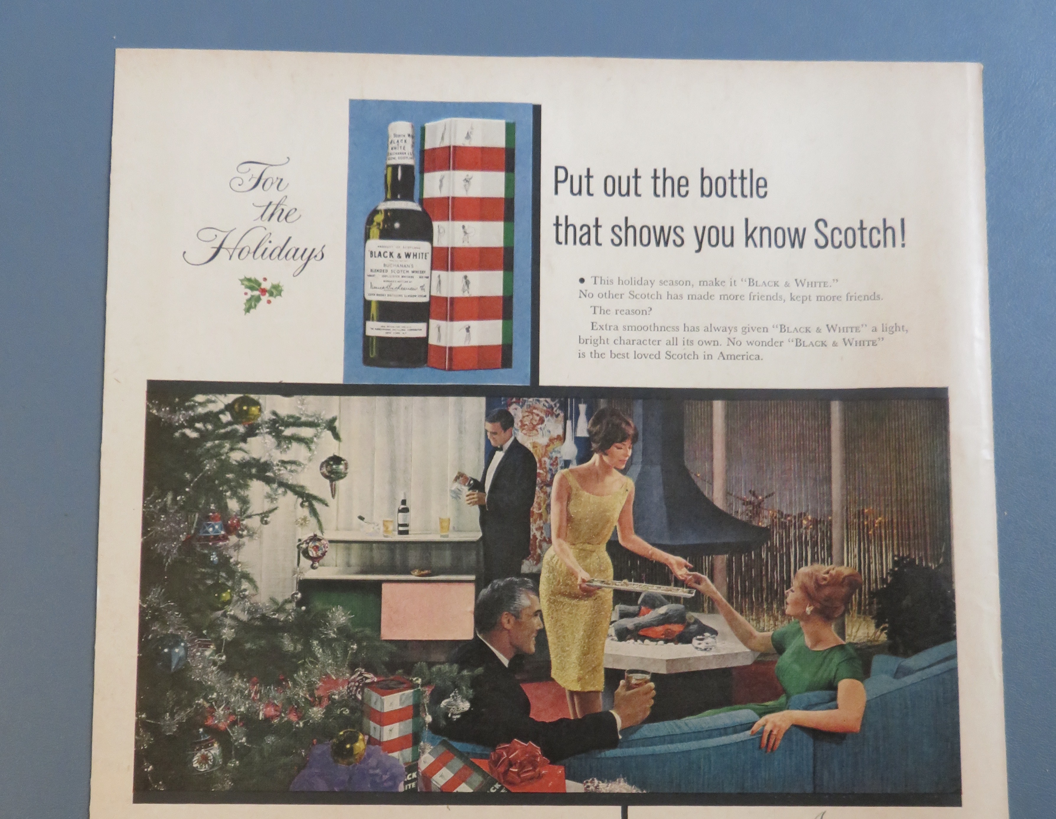 1961 Black & White Scotch with Couples Talking
