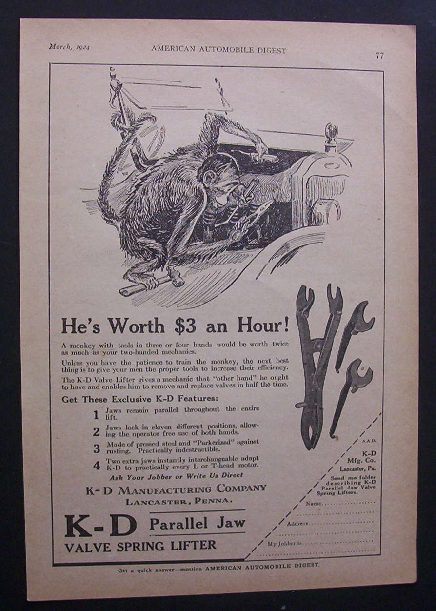 1924  K - D  Valve  Spring  Lifter