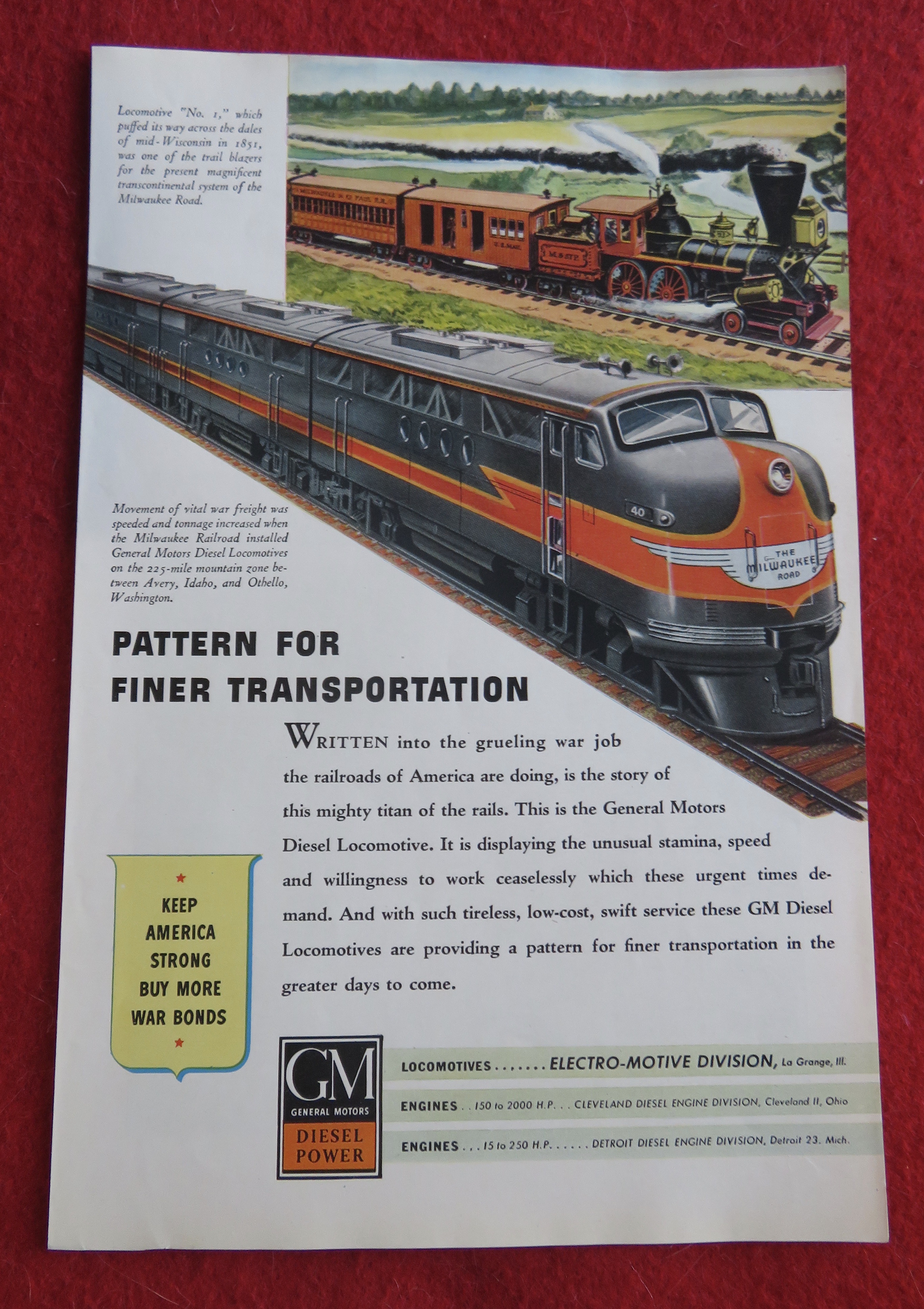 1944 General Motors Diesel Power with Transportation