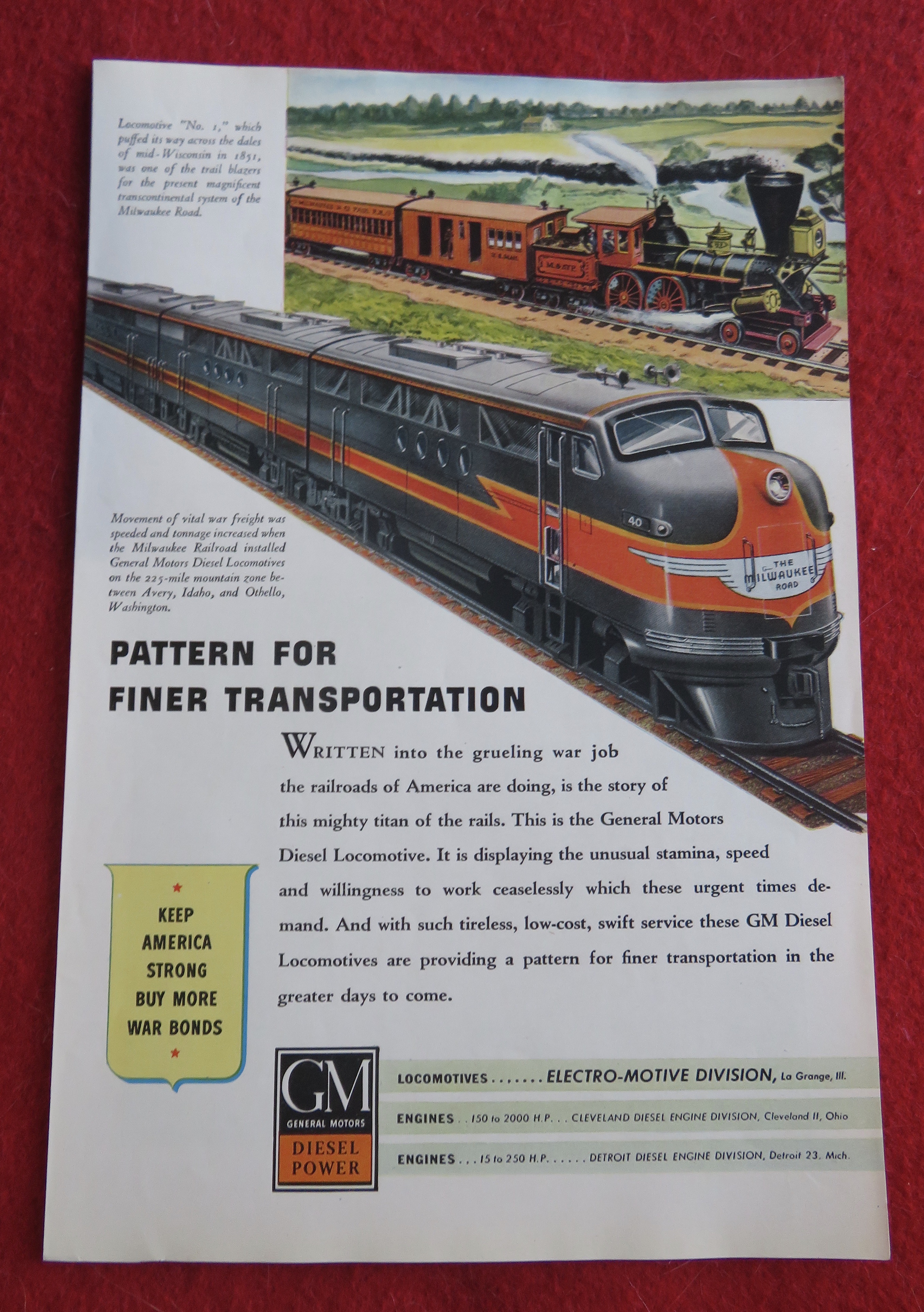 1944 General Motors Diesel Power with Transportation