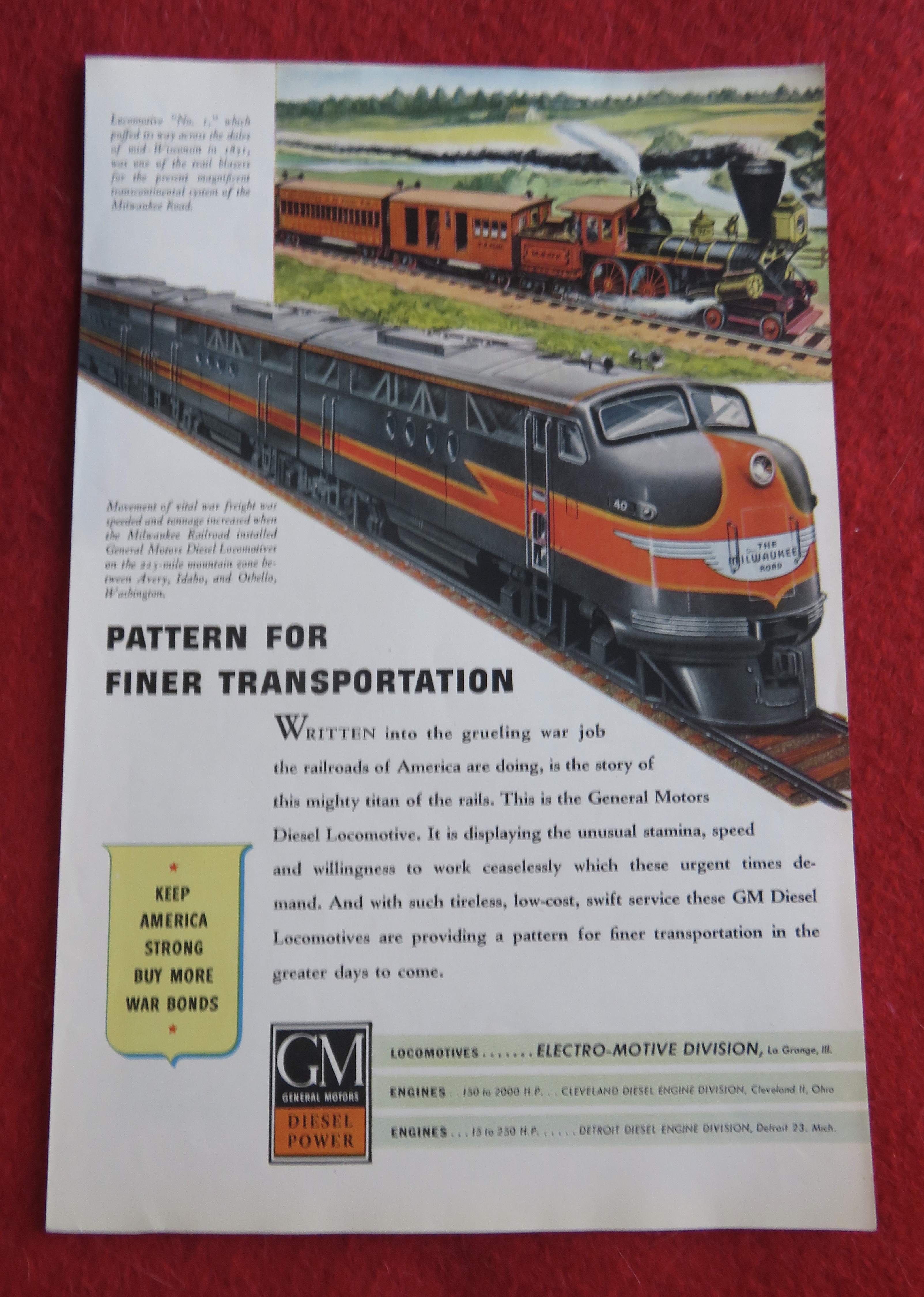 1944 General Motors Diesel Power with Transportation