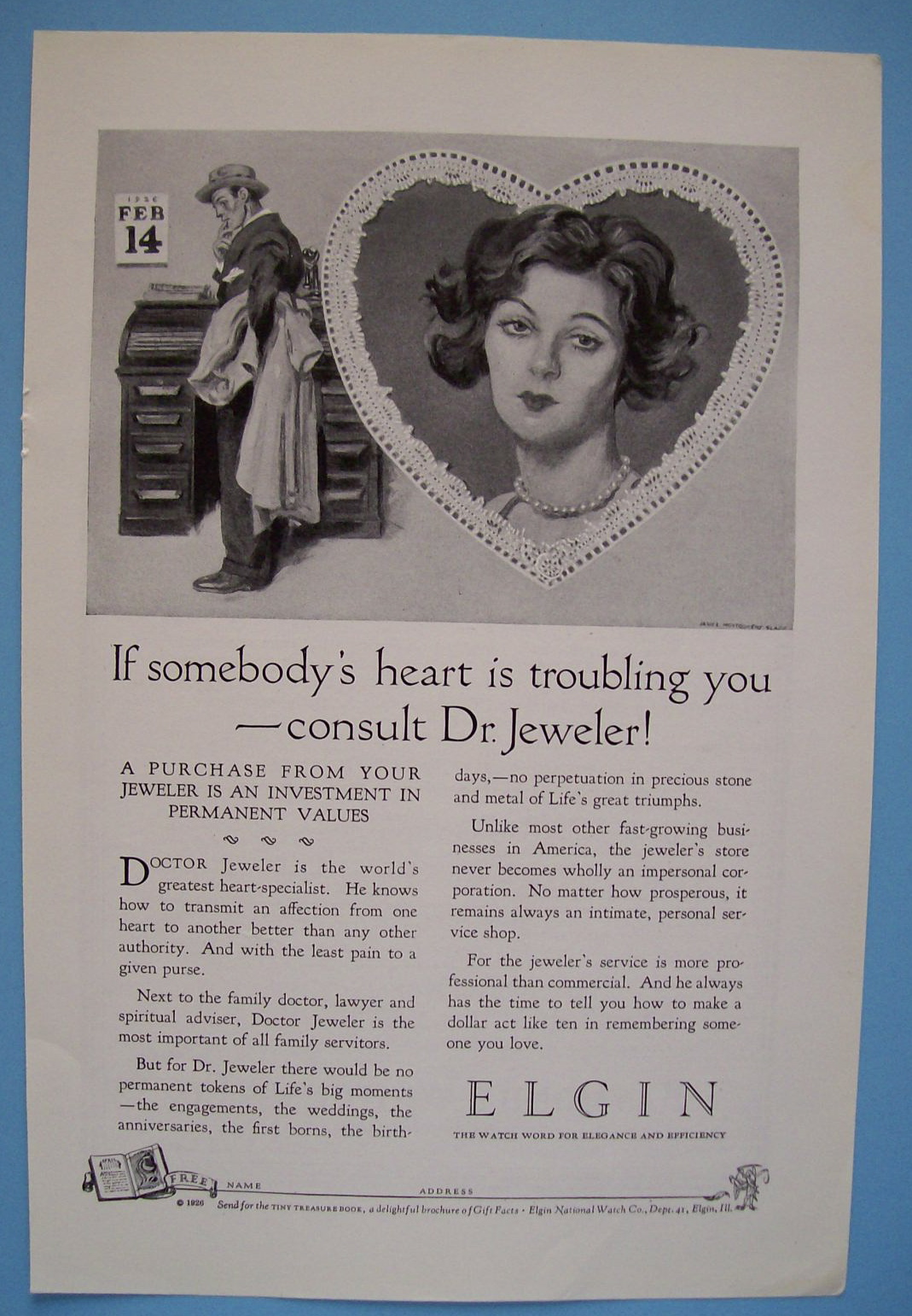Vintage Ad: 1924 Elgin Watch