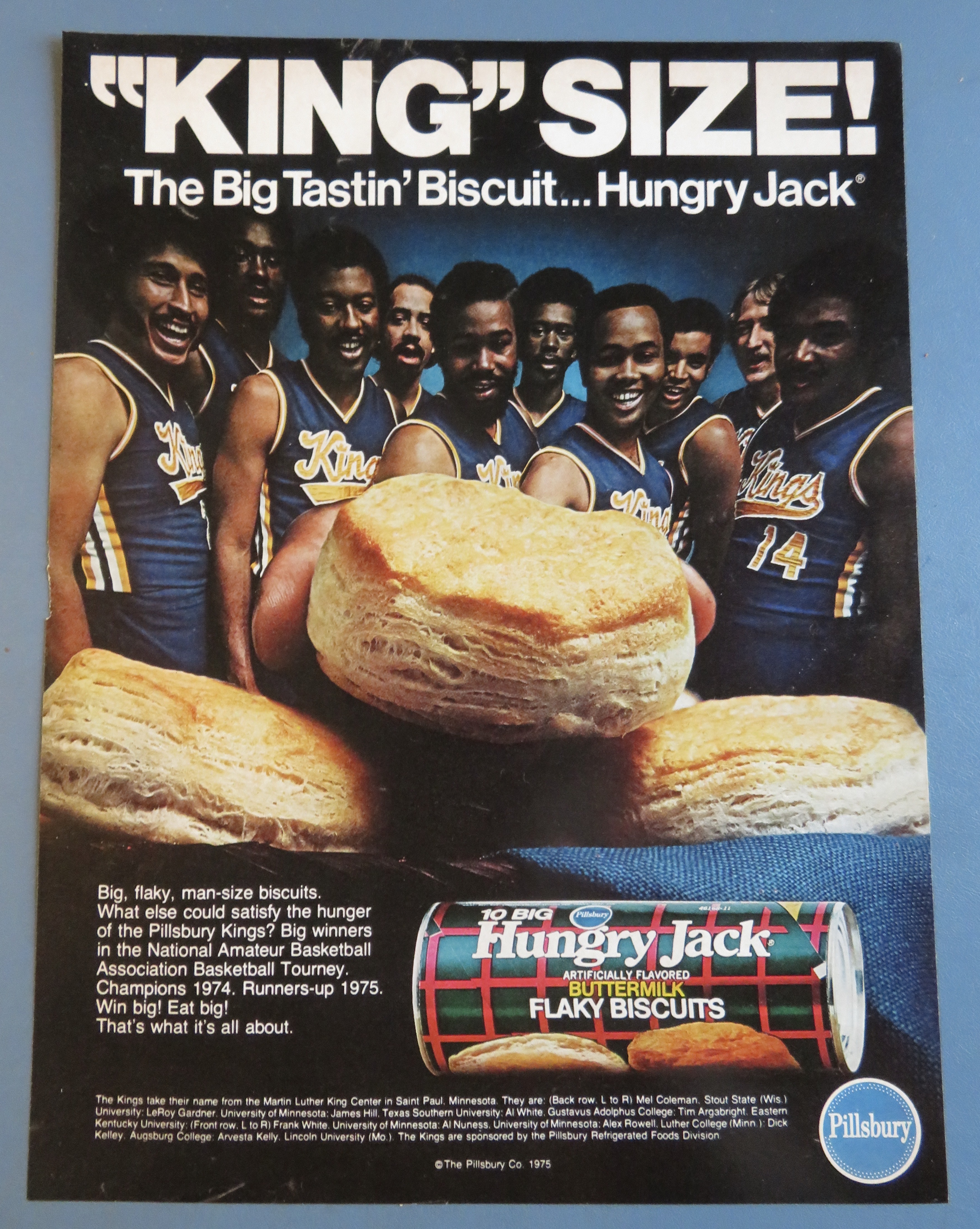 1975 Hungry Jack Biscuits with the Pillsbury Kings