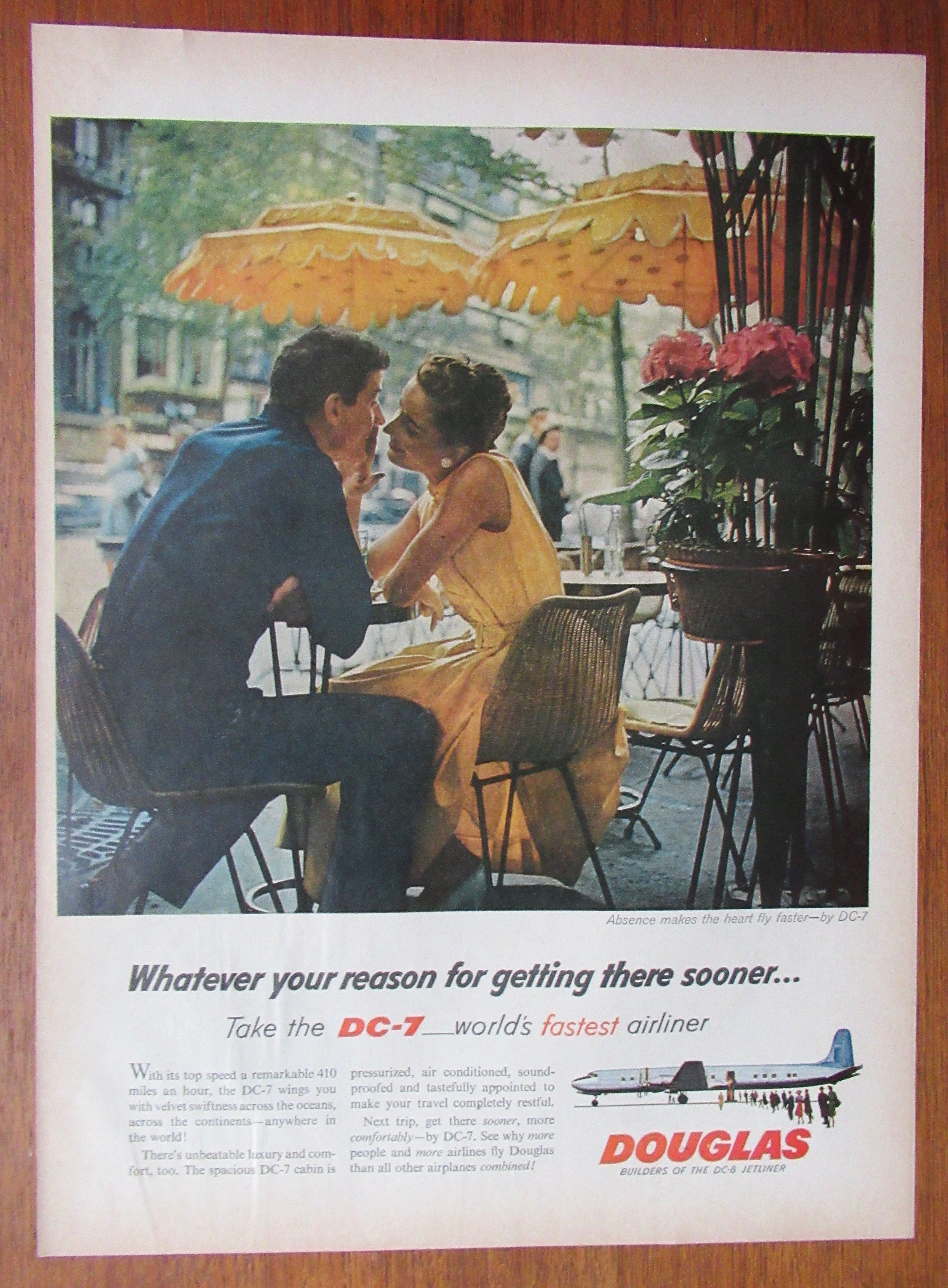 1958 Douglas DC - 7 with Man & Woman Talking