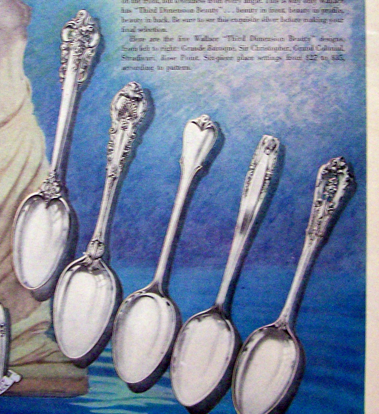 1948 Wallace Sterling with 5 Wallace Sterling Styles