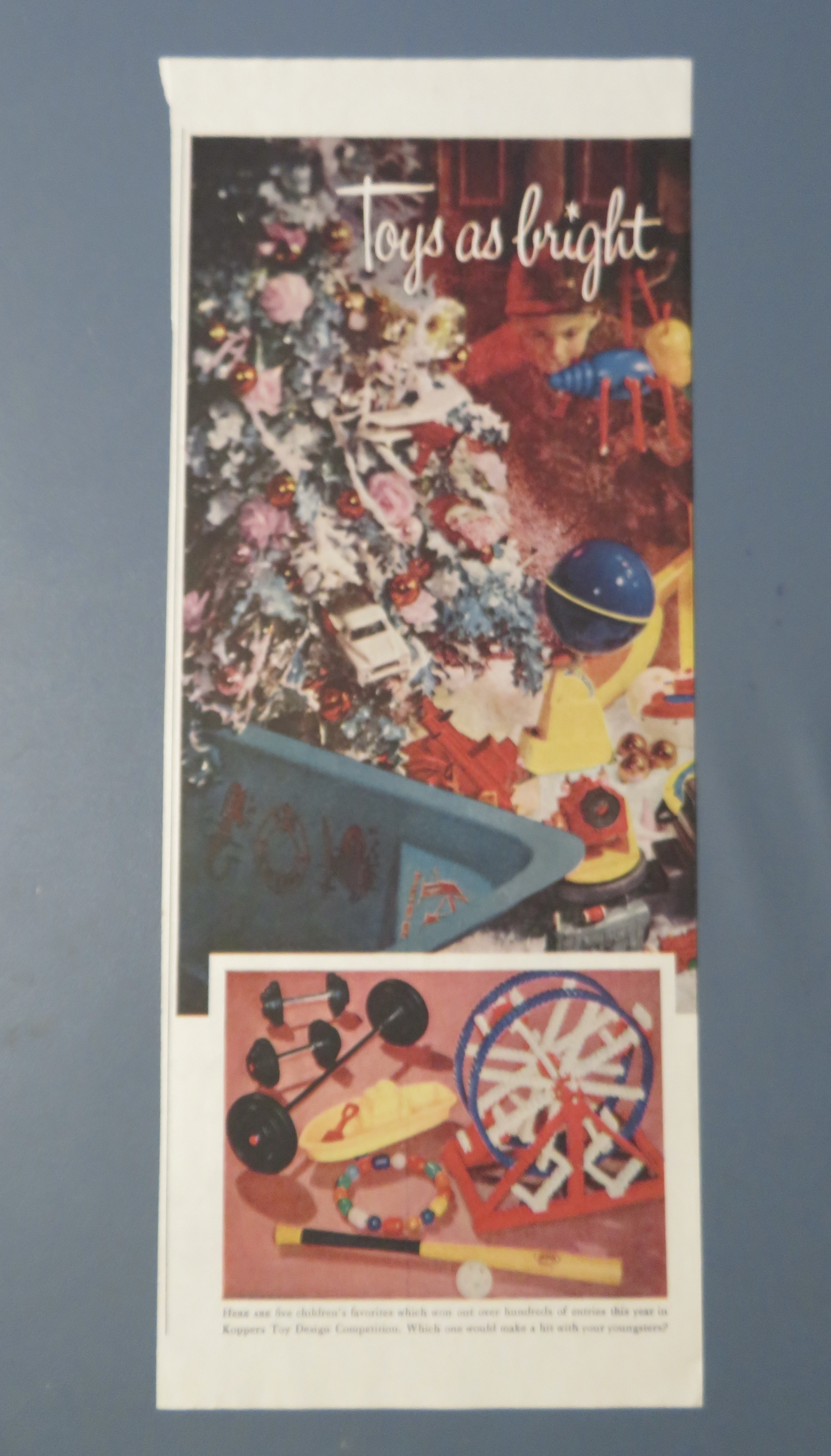 1958 Koppers with Children Looking At Toys In Window