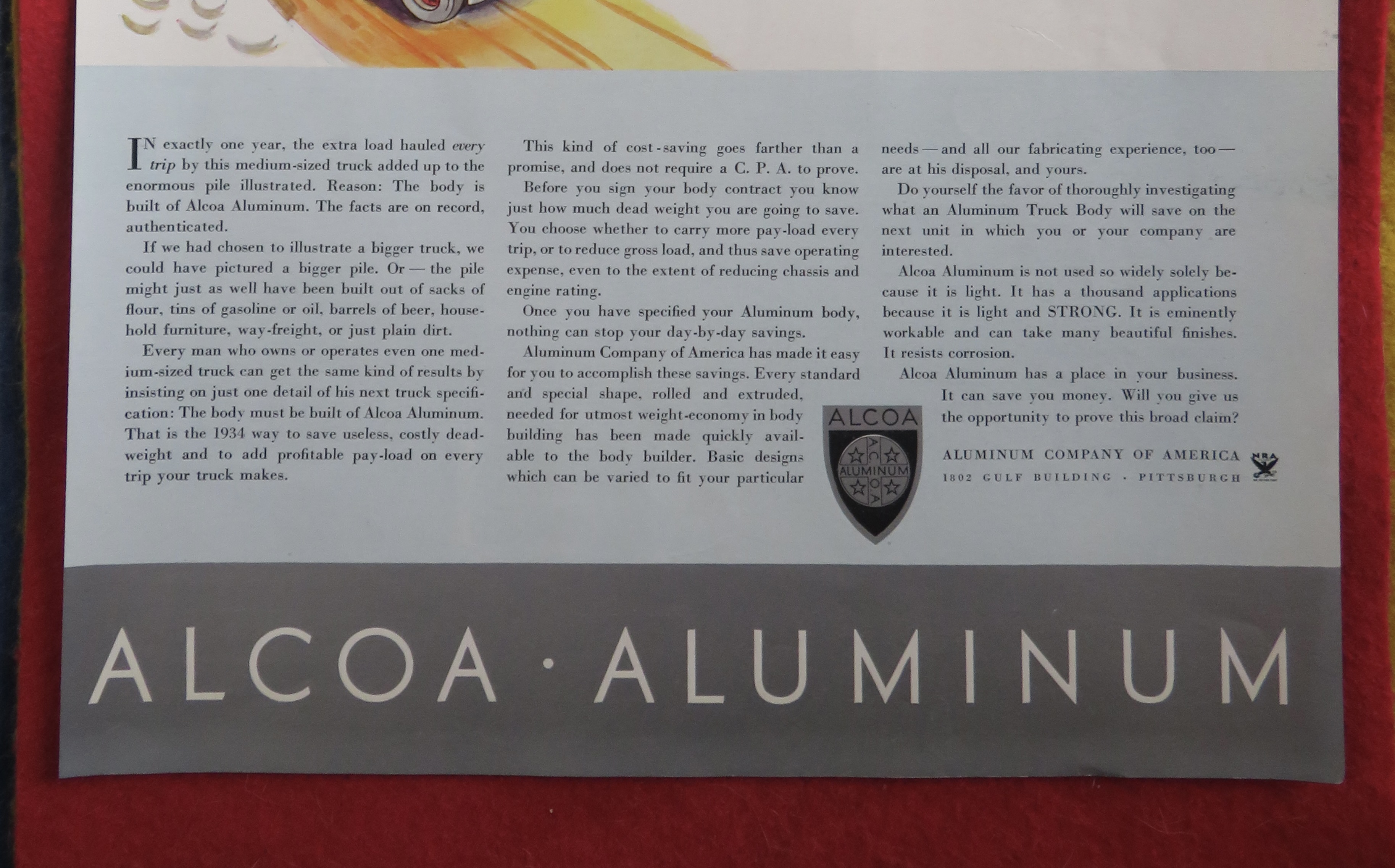 1934 Alcoa Aluminum with Trucks