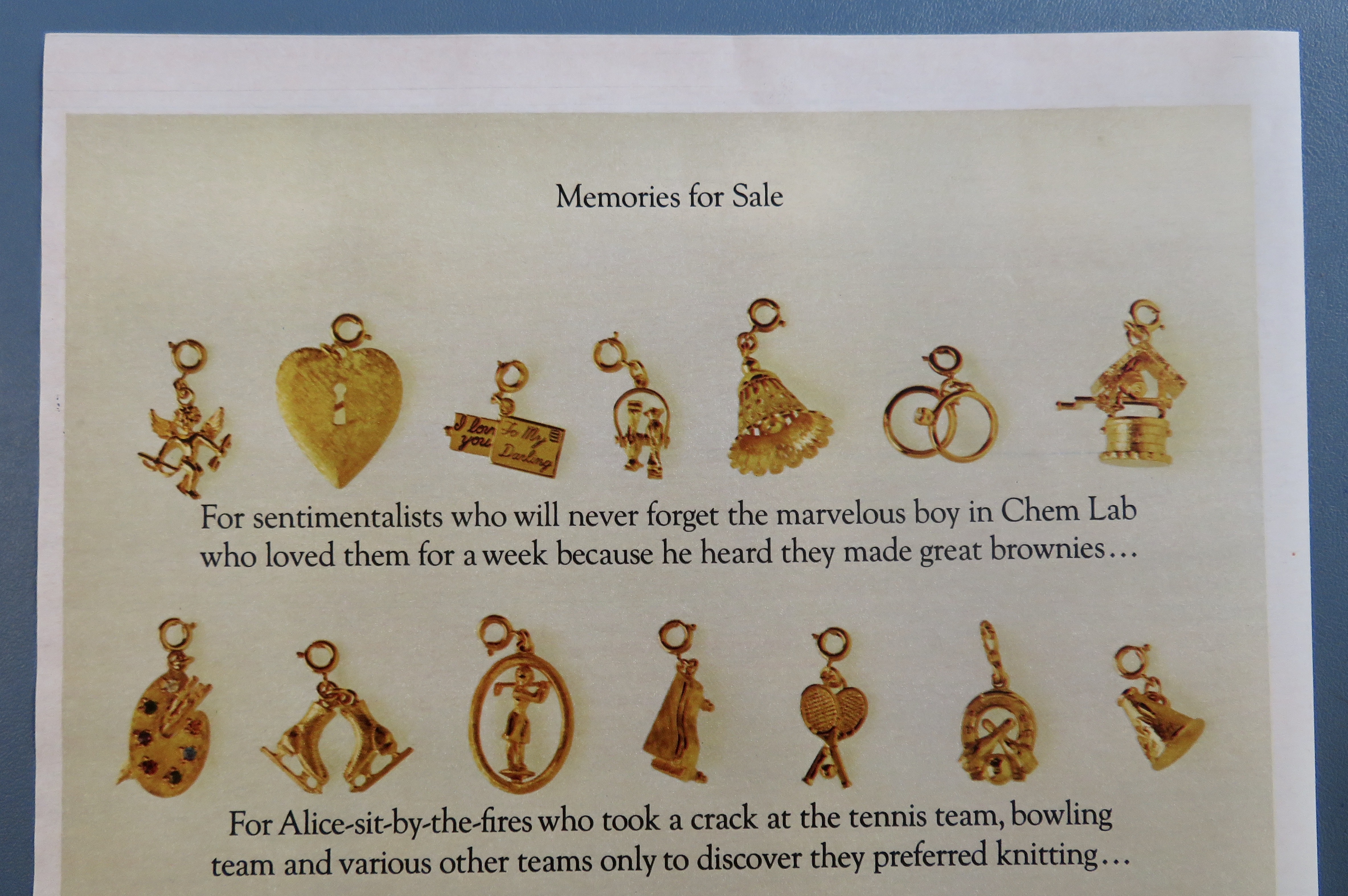 1963 Monet Jewelry with Mementos Charms