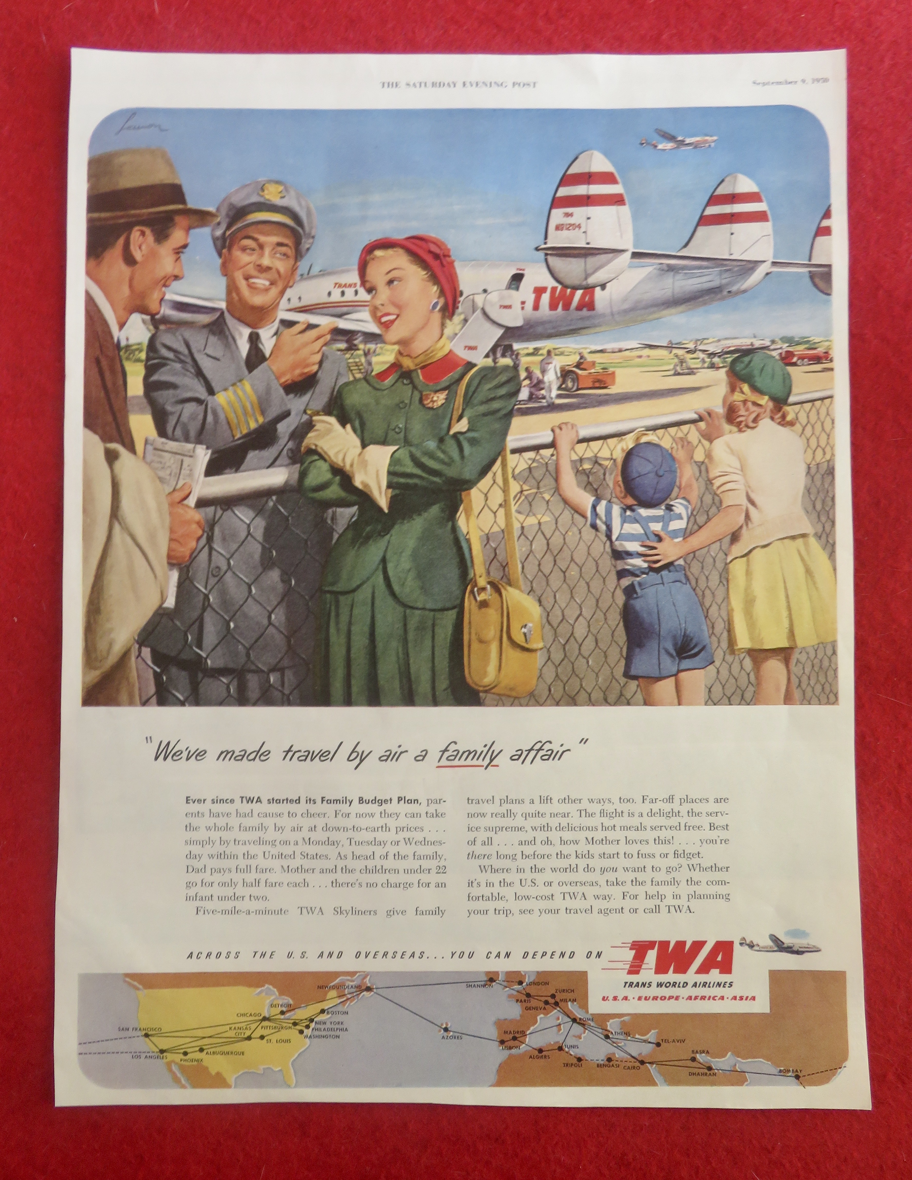 1950 Trans World Airlines (TWA) with Kids & Planes