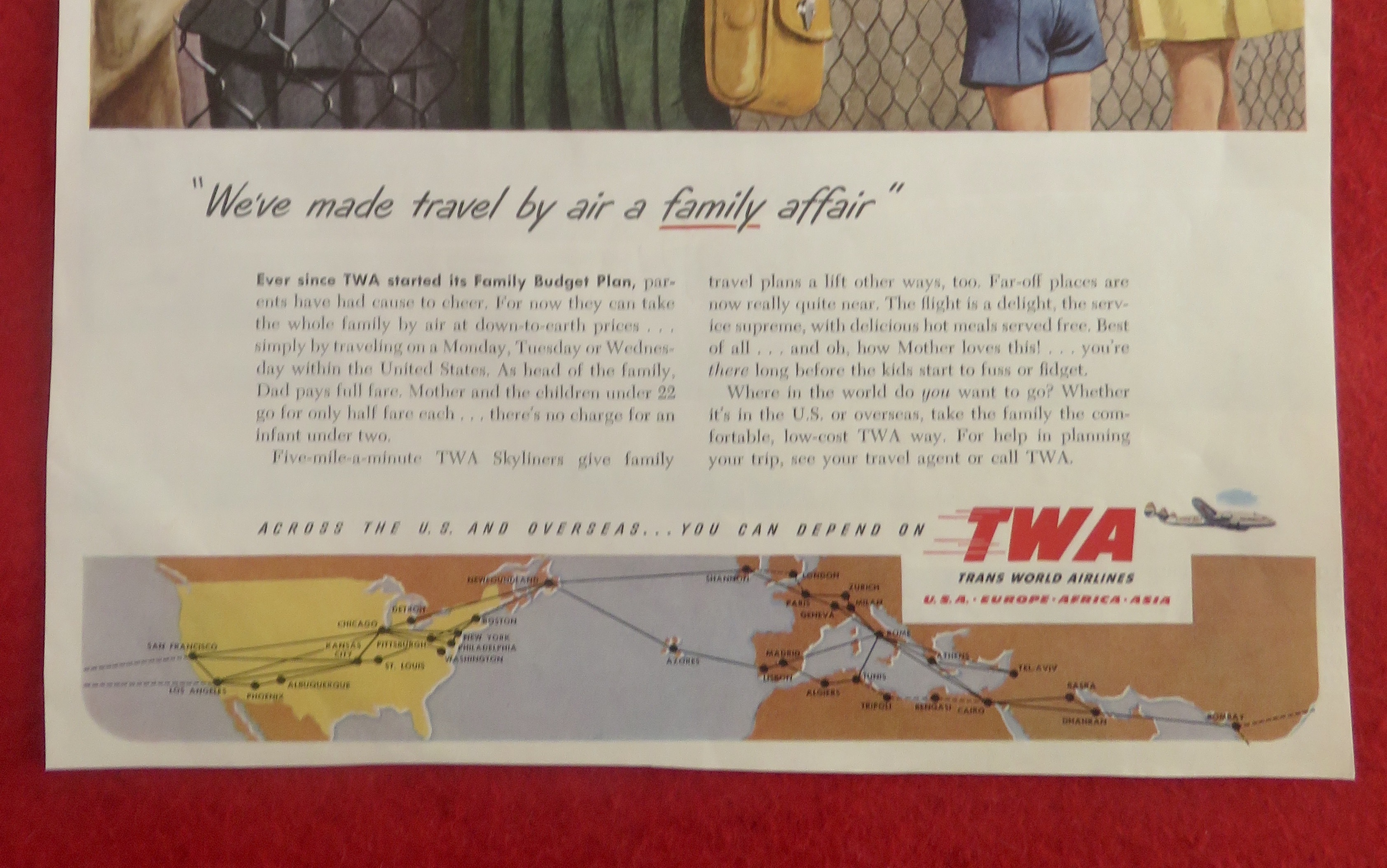 1950 Trans World Airlines (TWA) with Kids & Planes