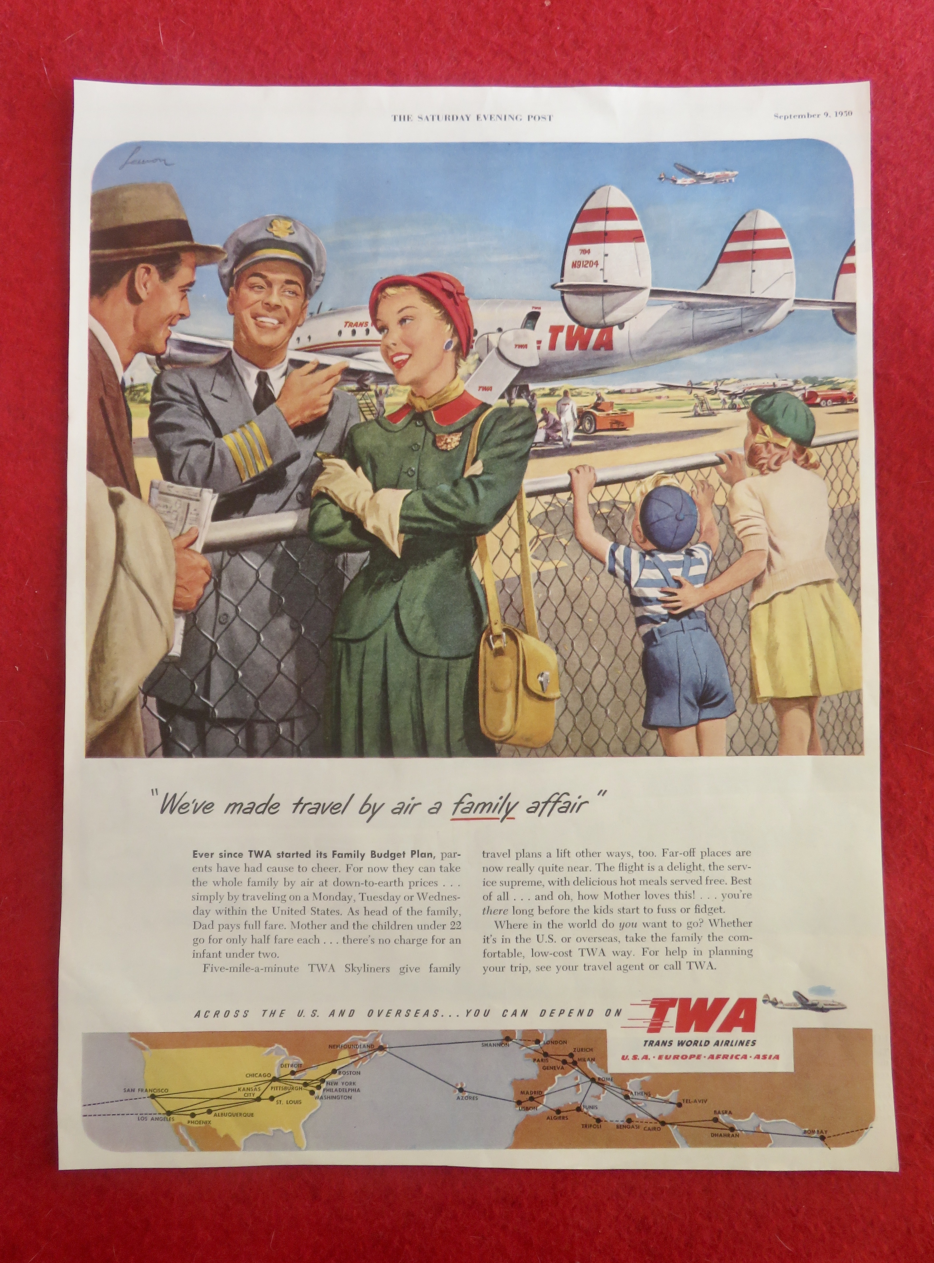 1950 Trans World Airlines (TWA) with Kids & Planes