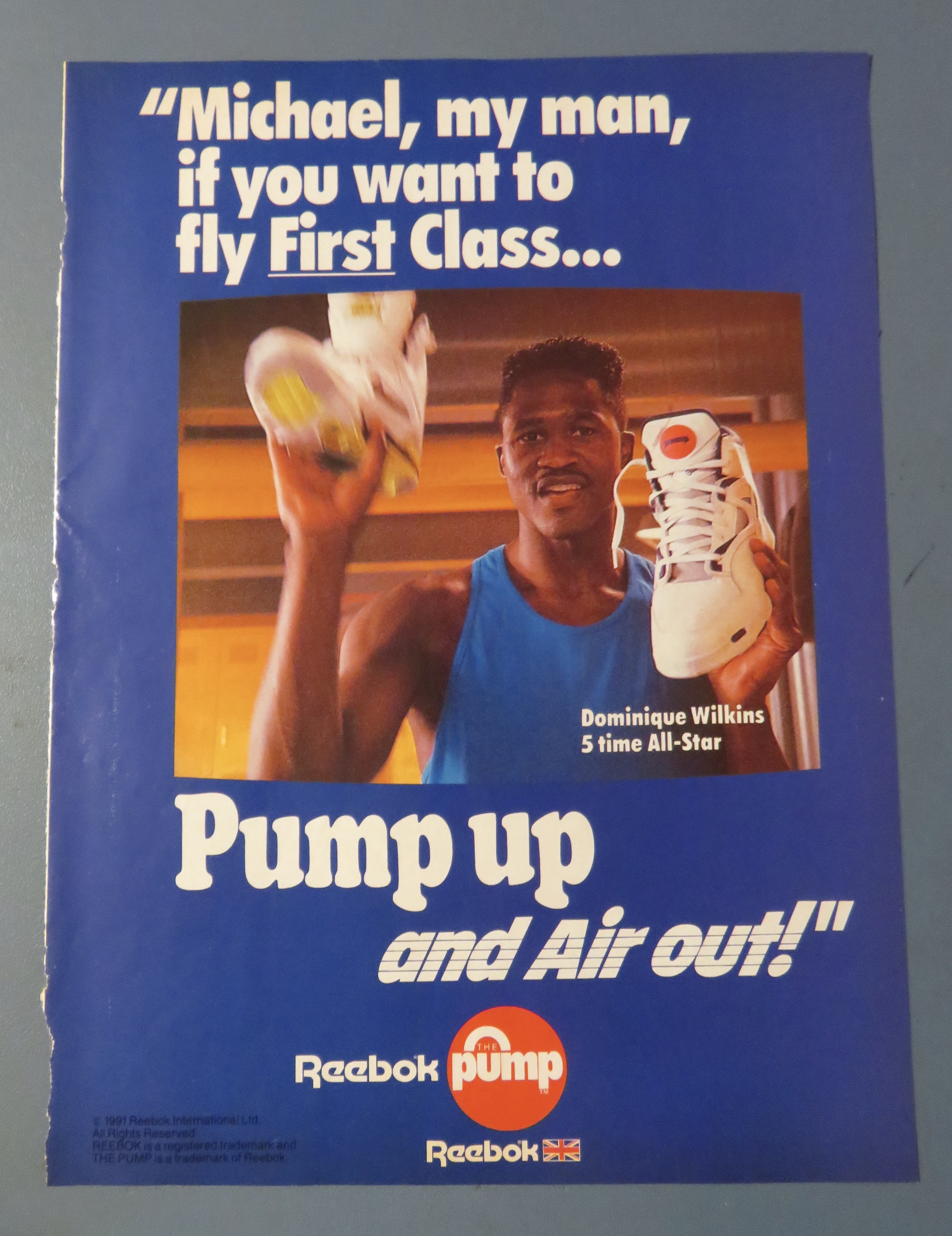 1991 Reebok Pump with Dominique Wilkins