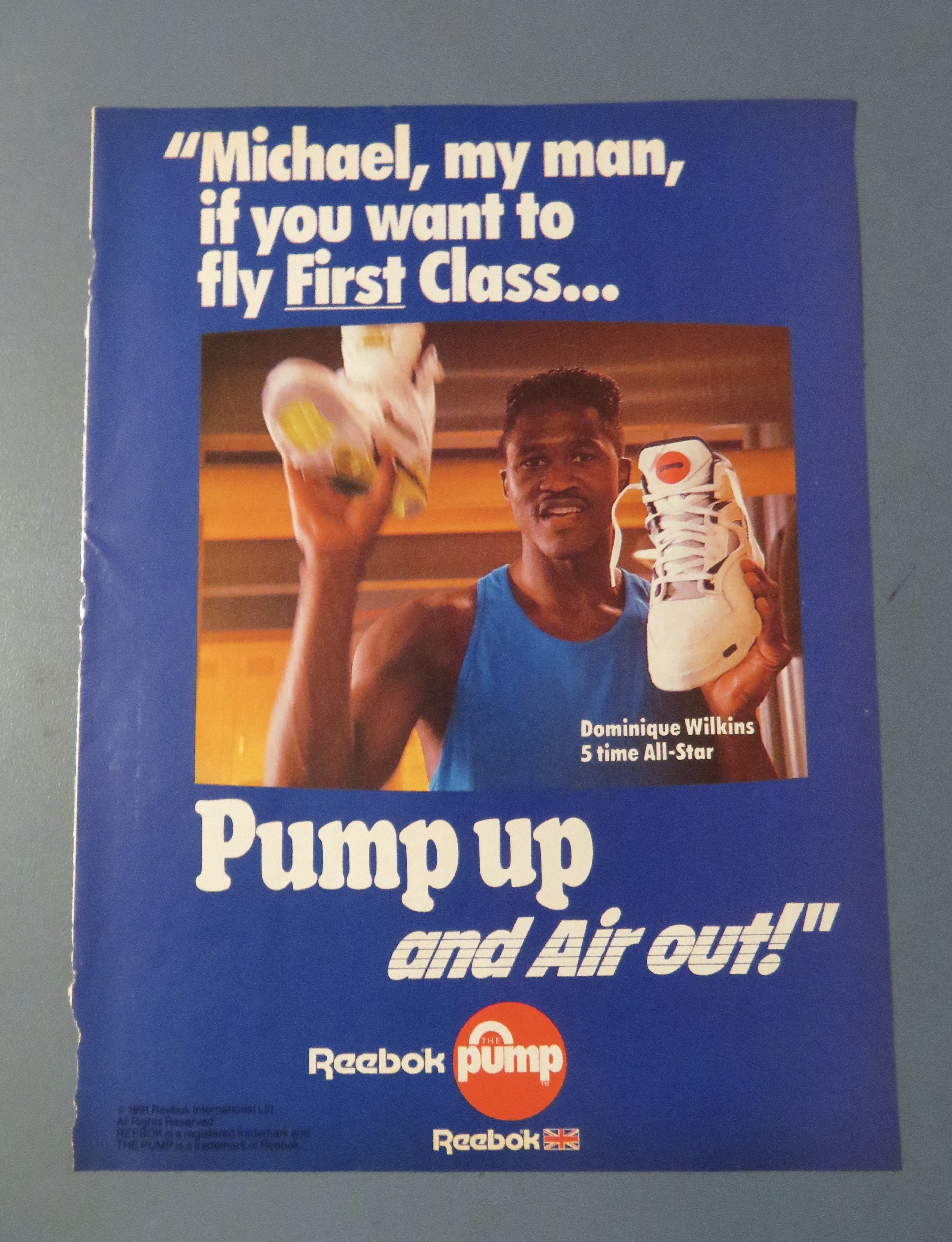 1991 Reebok Pump with Dominique Wilkins