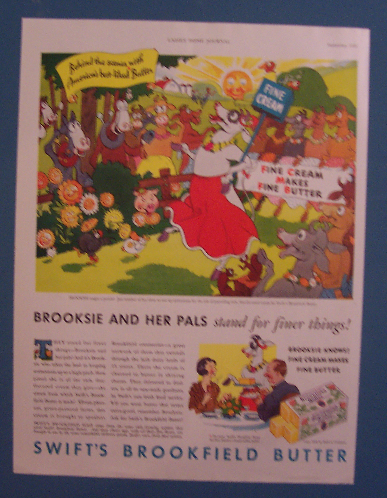 Vintage Ad: 1933  Swift's Brookfield Butter