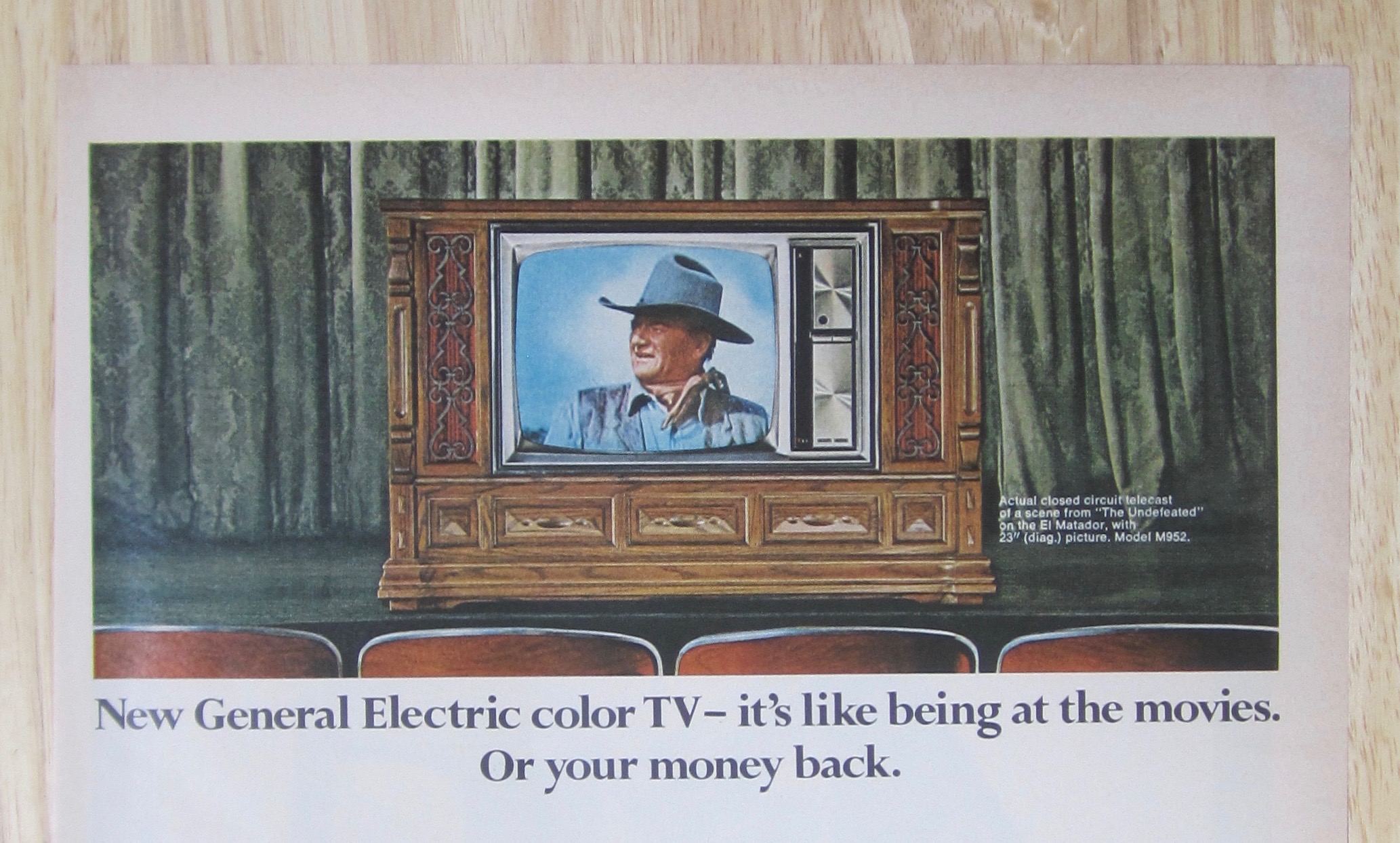 1969 General Electric Color TV w/ El Matador Model