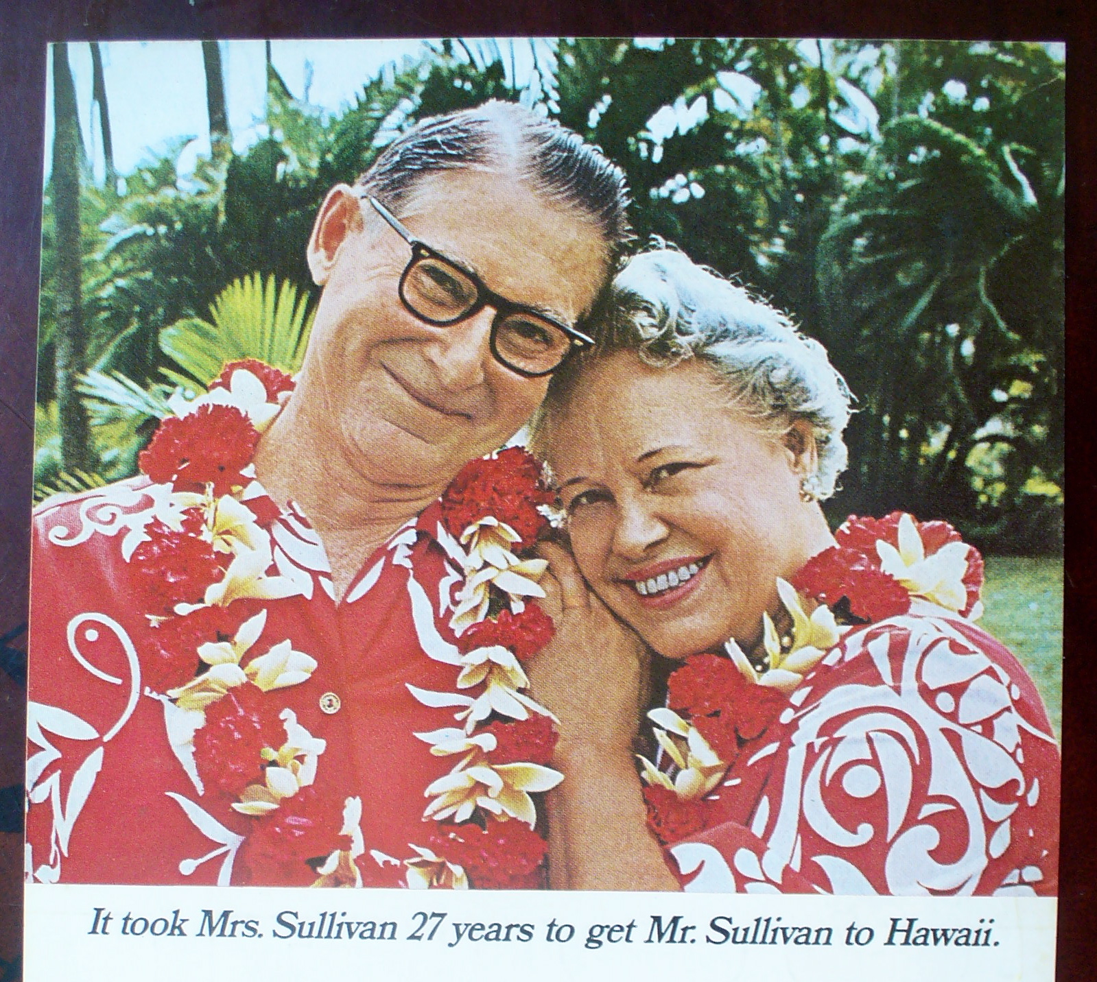 1966 United Air Lines with a Couple in Hawaii
