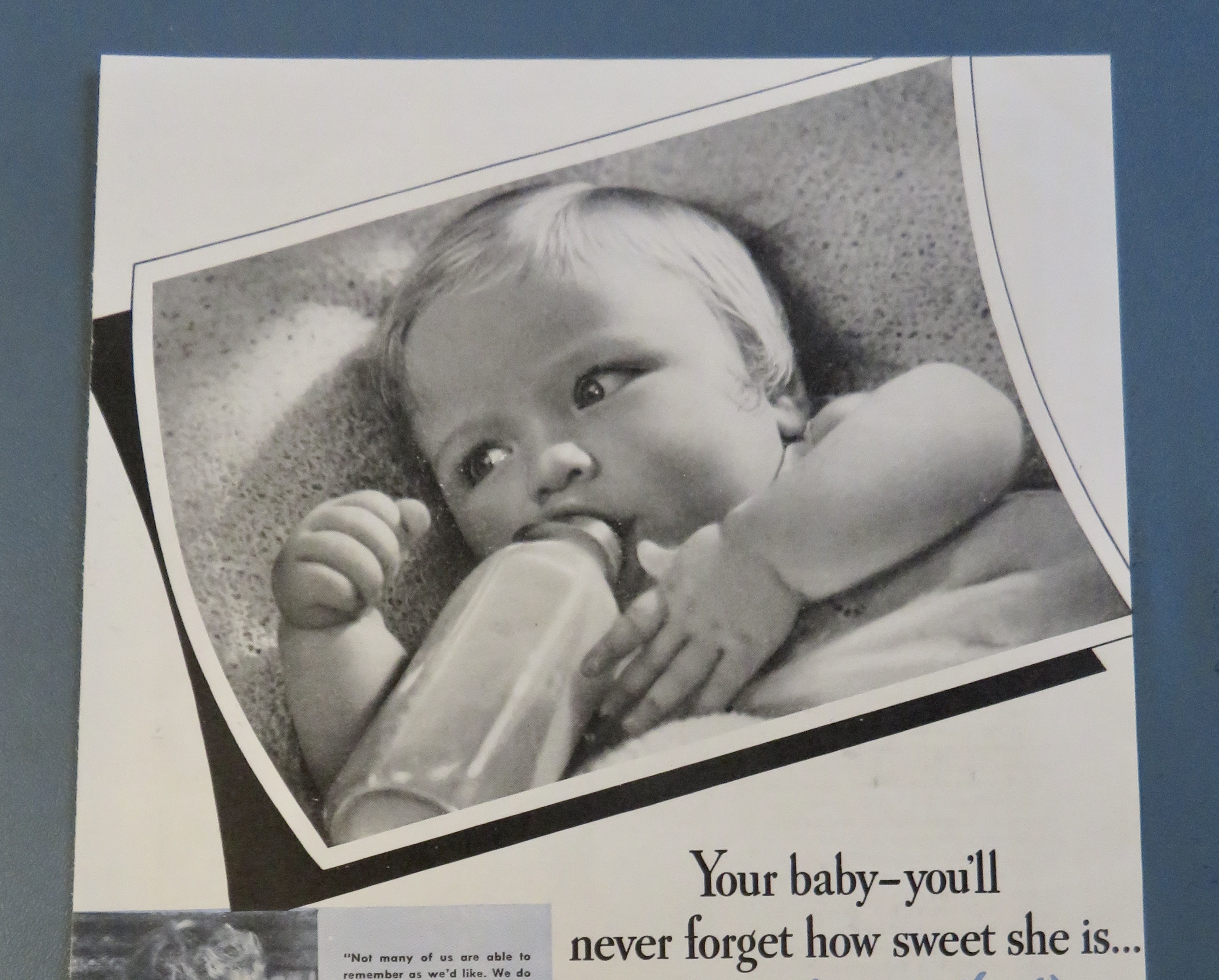 1937 Kodak Film with Baby Drinking Bottle