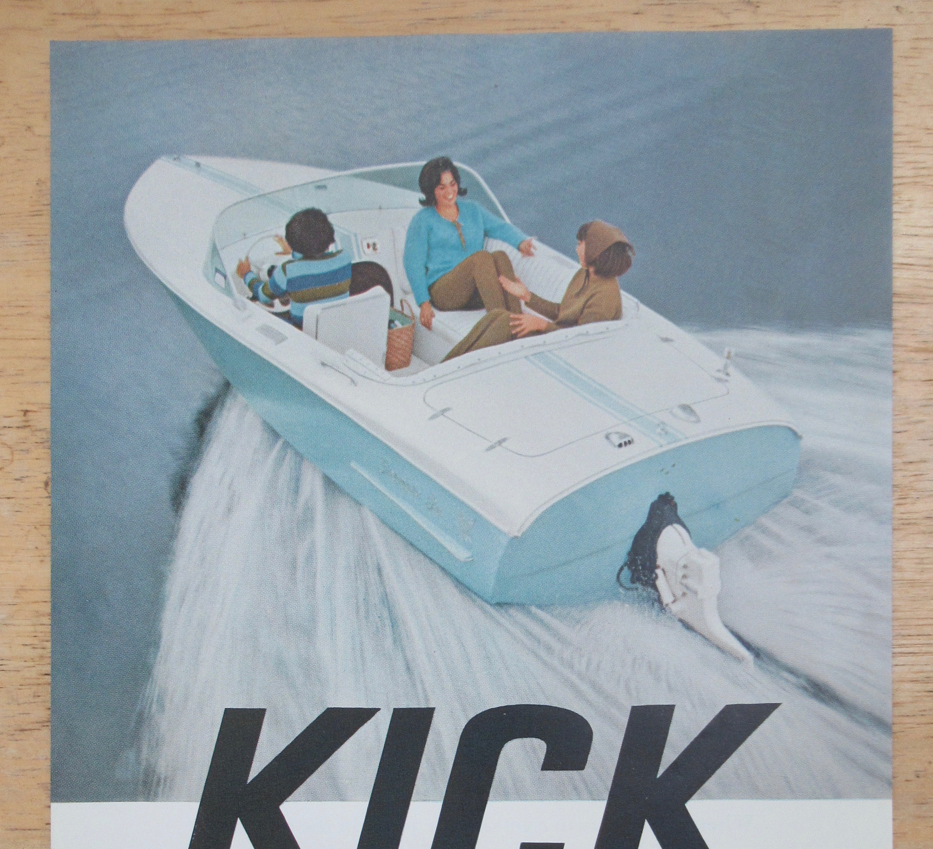 1966 Mercruiser with People Riding On A Speed Boat