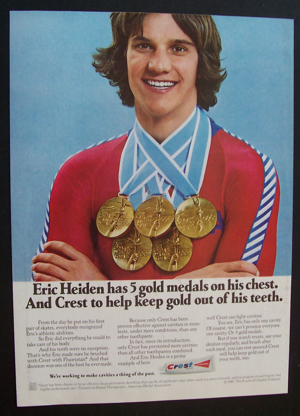 1981  Crest  Toothpaste  with  Eric  Heiden