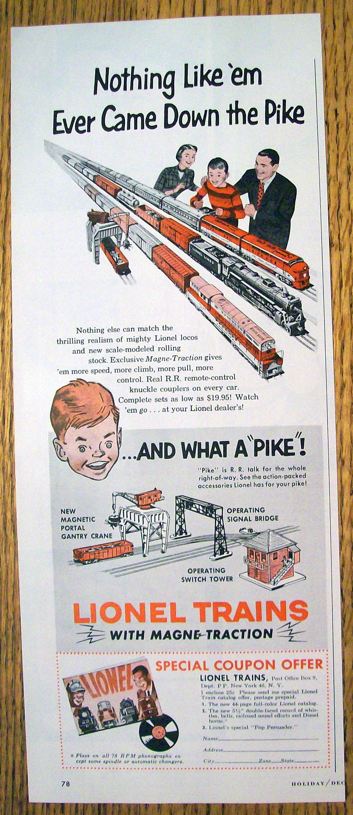 1954 Lionel Trains With Magni-Traction