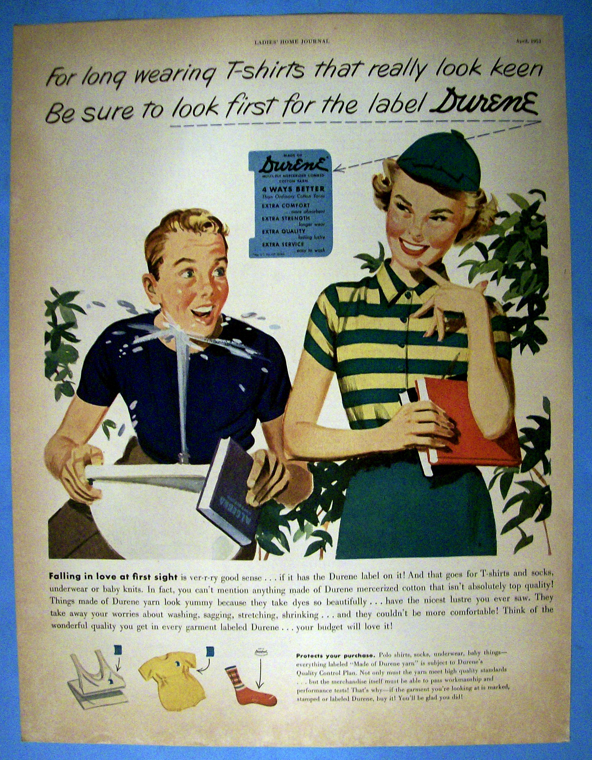 1951 Durene w/a Boy Squirting Himself with A Fountain