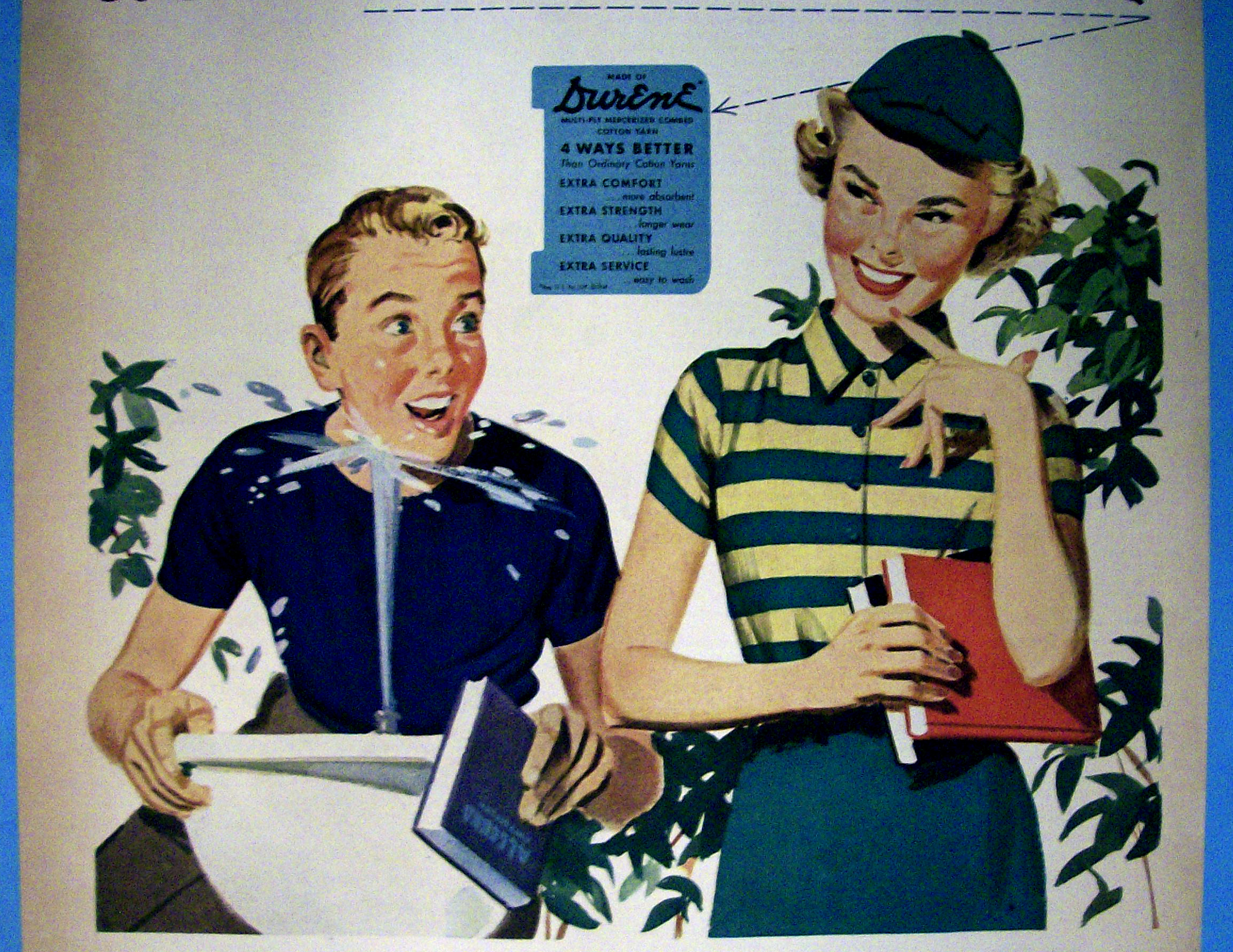 1951 Durene w/a Boy Squirting Himself with A Fountain