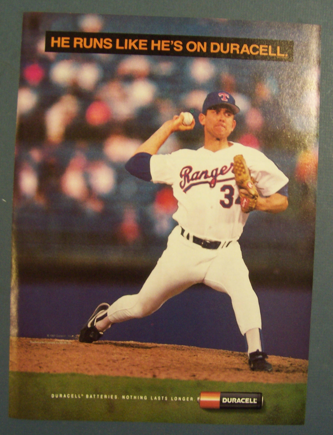 1992  Duracell  Batteries  with  Nolan  Ryan