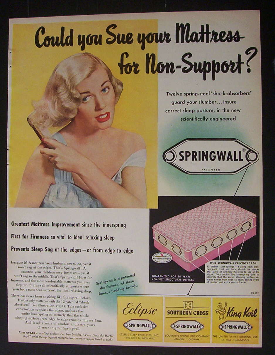1952  Springwall  Mattress