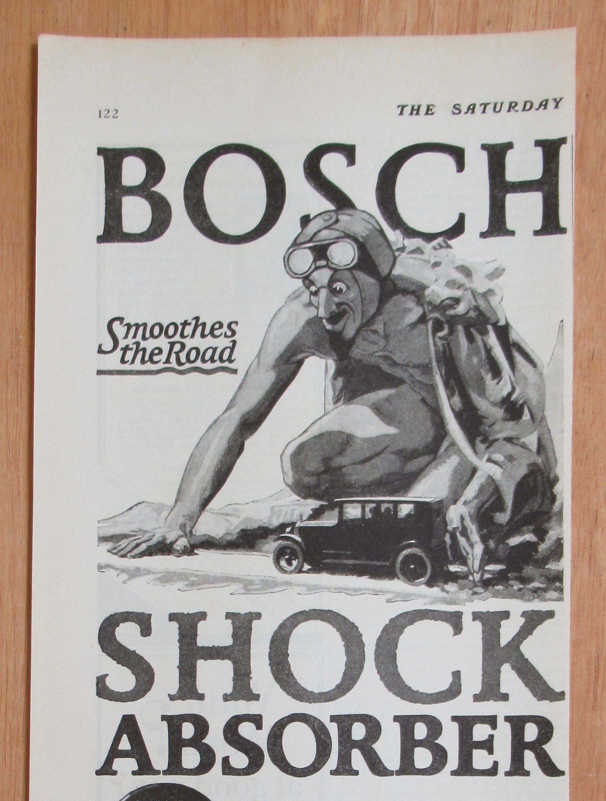 1924 Bosch Shock Absorbers with an Evil Man