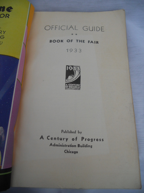 1933 Chicago World's Fair Guide