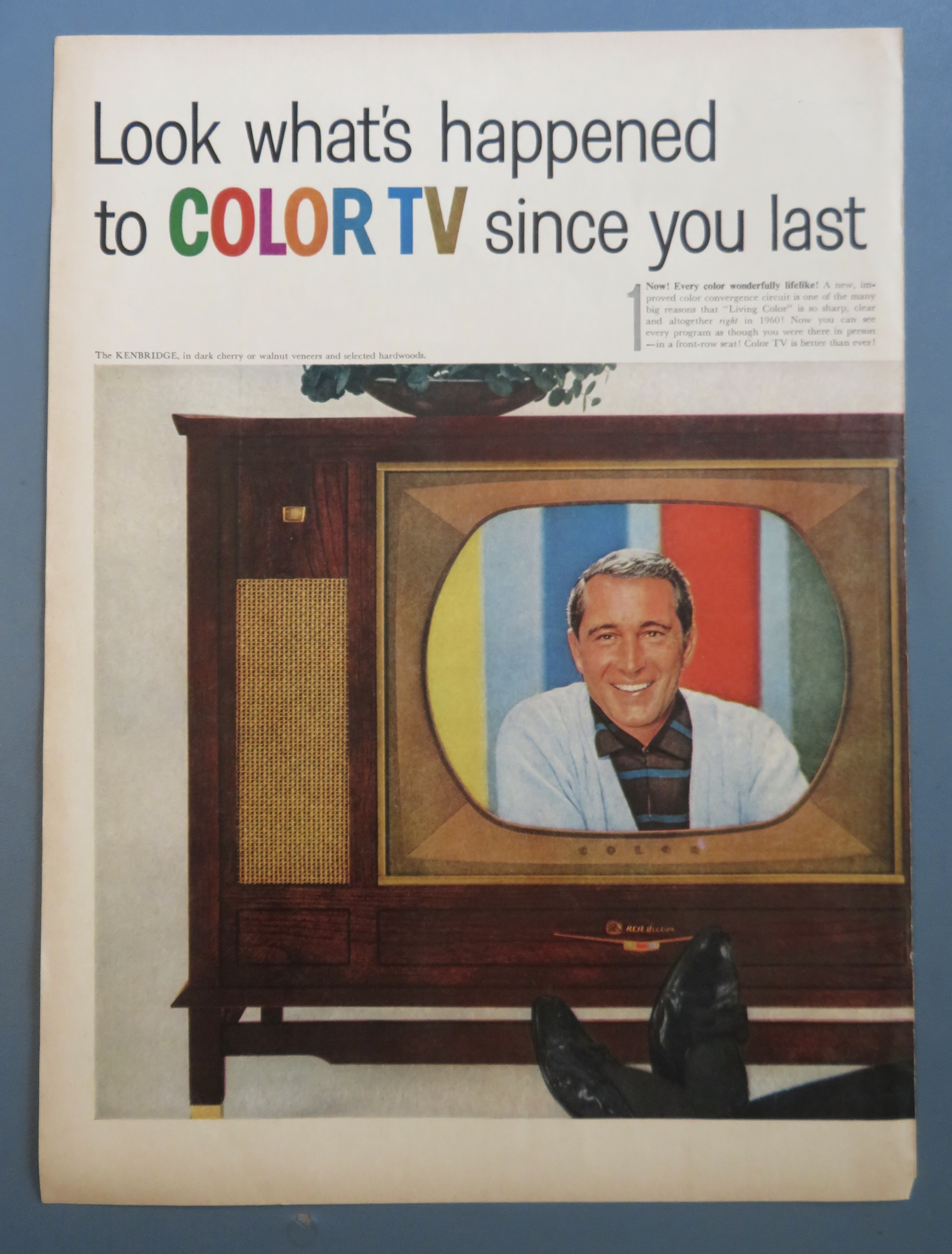 1960 RCA Victor with Perry Como on Color TV