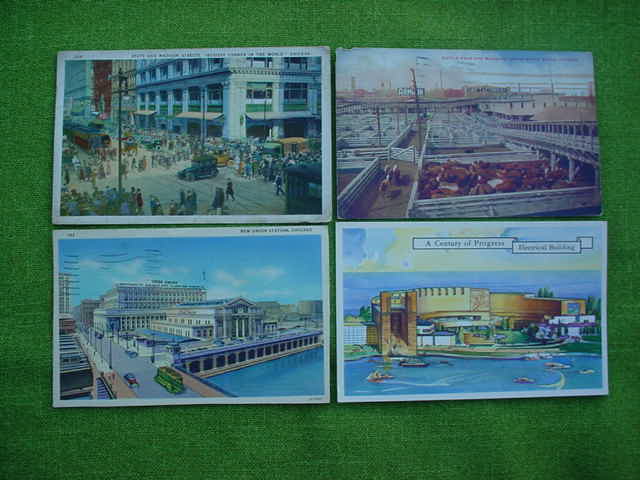 12 Old Chicago, Illinois Postcards
