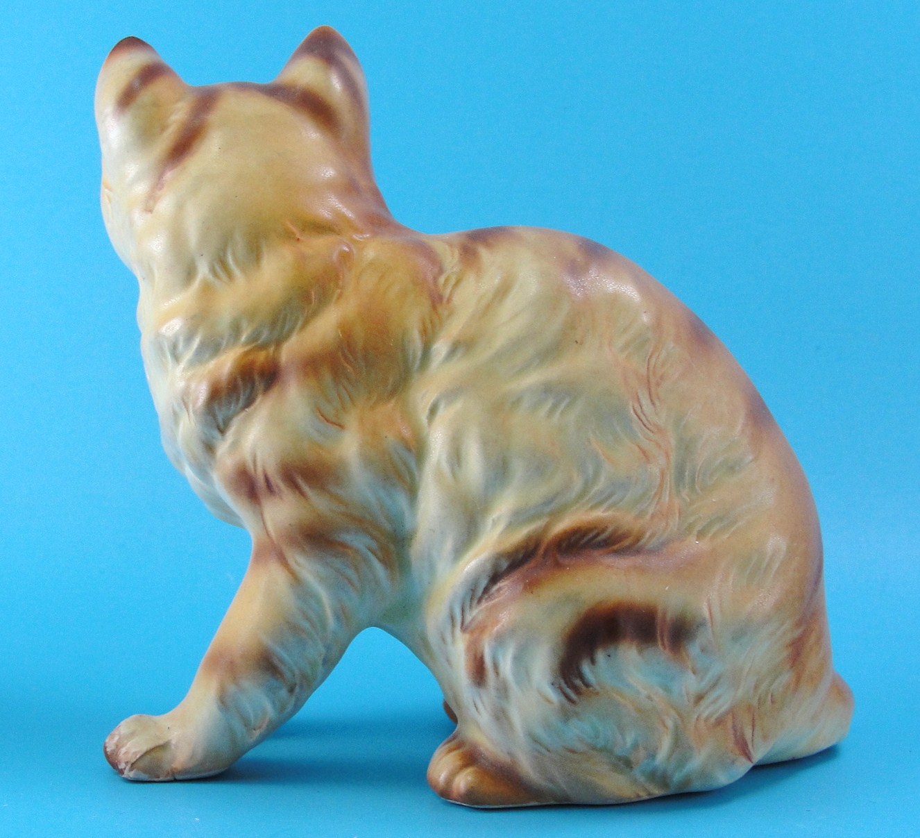 Napco Ceramic Sitting Orange Tabby Cat