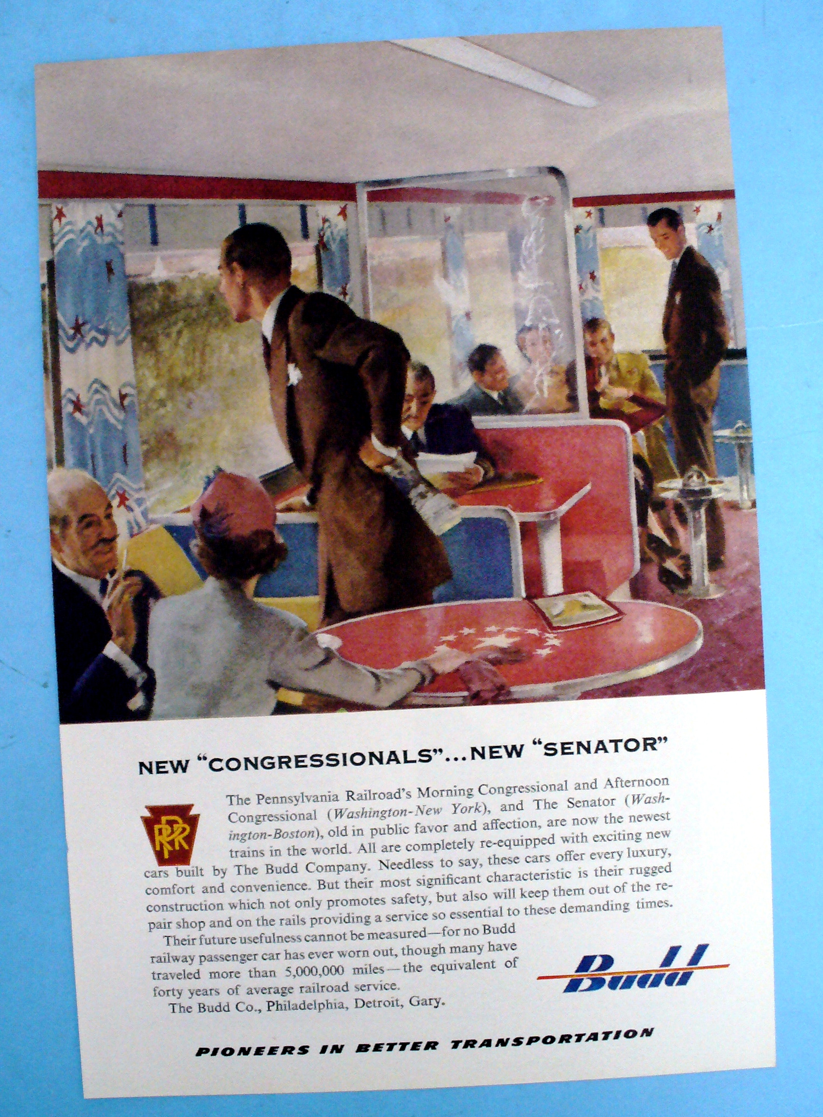 1952 Budd Company w/ Pennsylvania Railroad