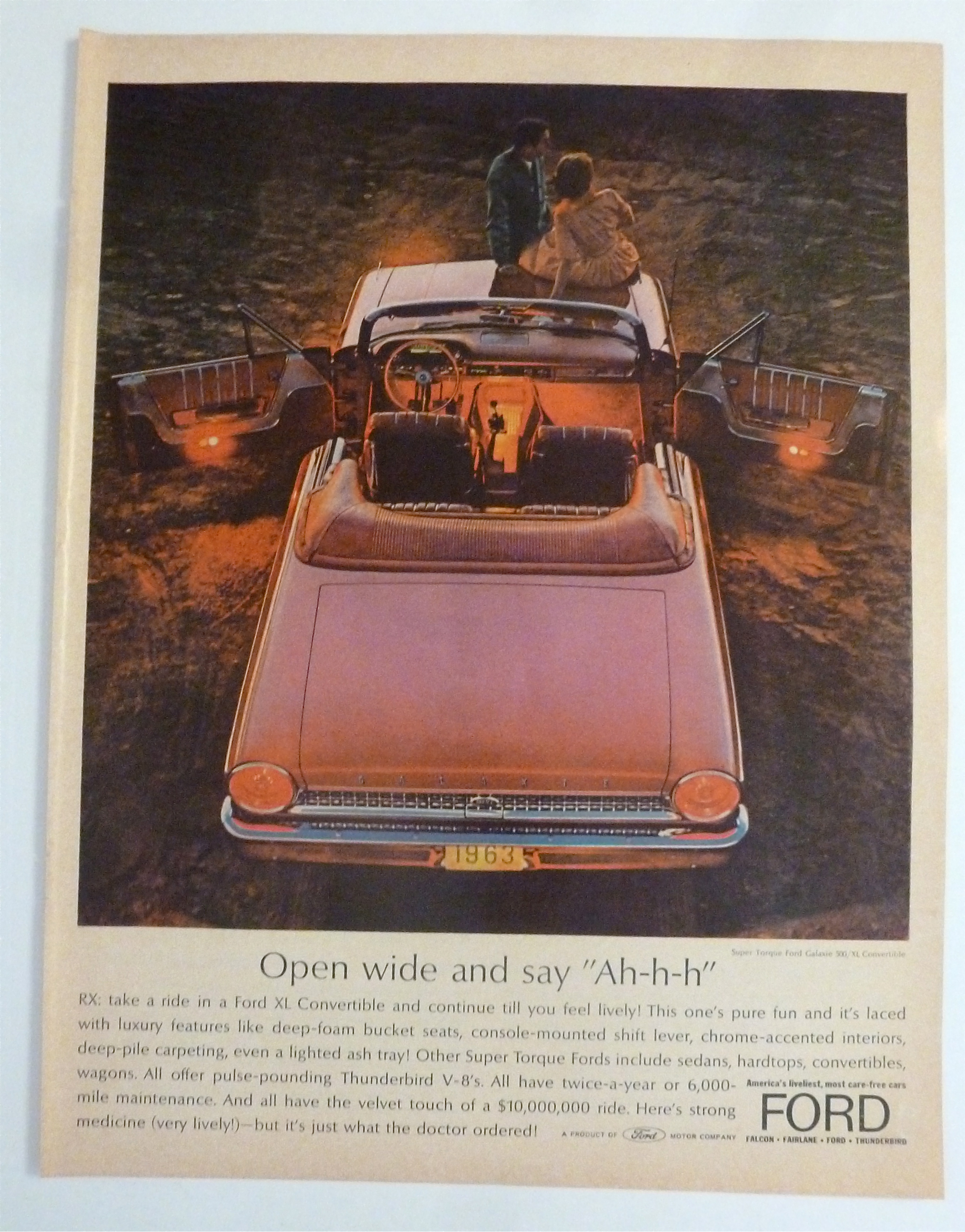 1963 Ford with the Ford XL Convertible