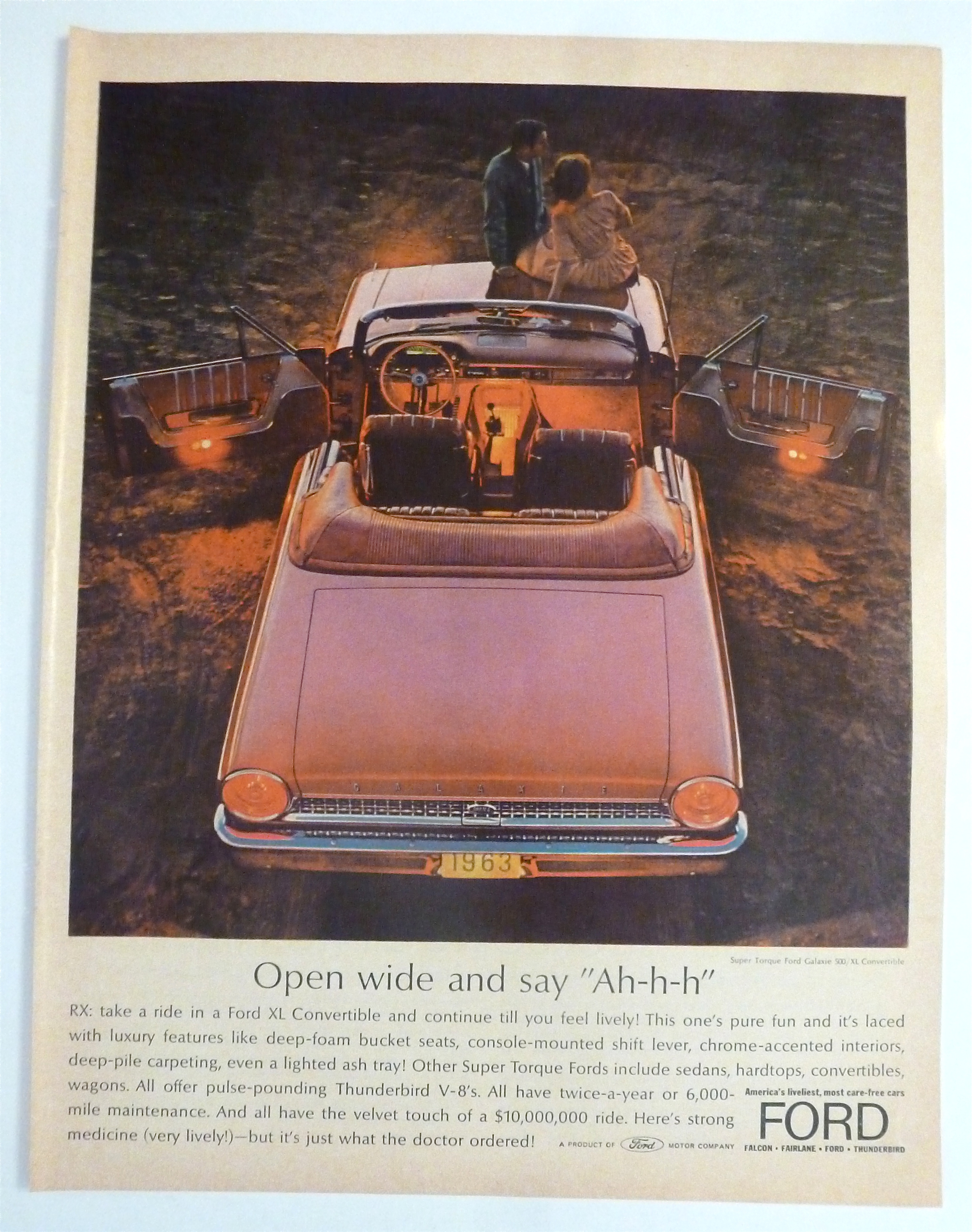 1963 Ford with the Ford XL Convertible