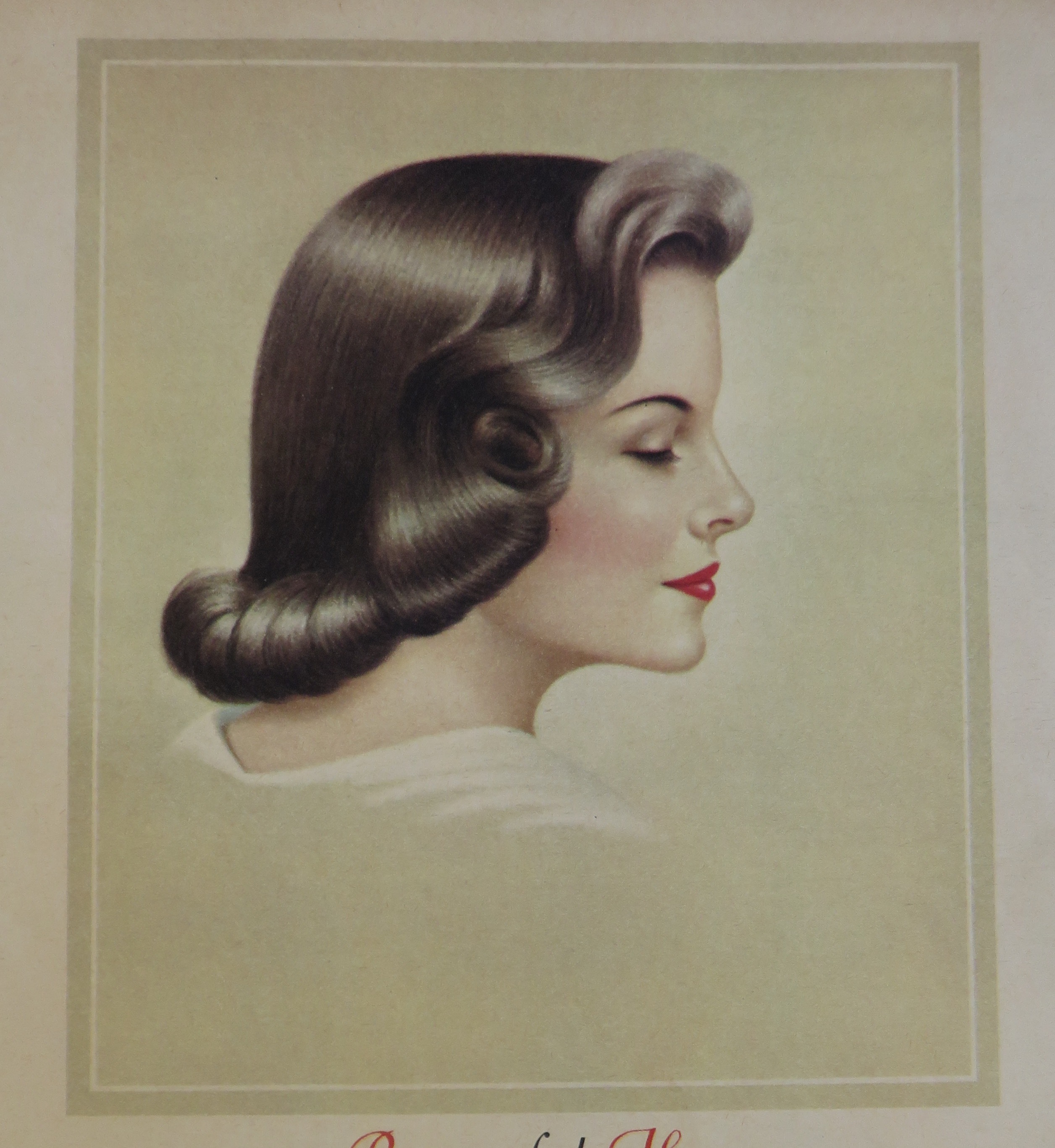 1961 Breck Shampoo with Lovely Brown Haired Woman
