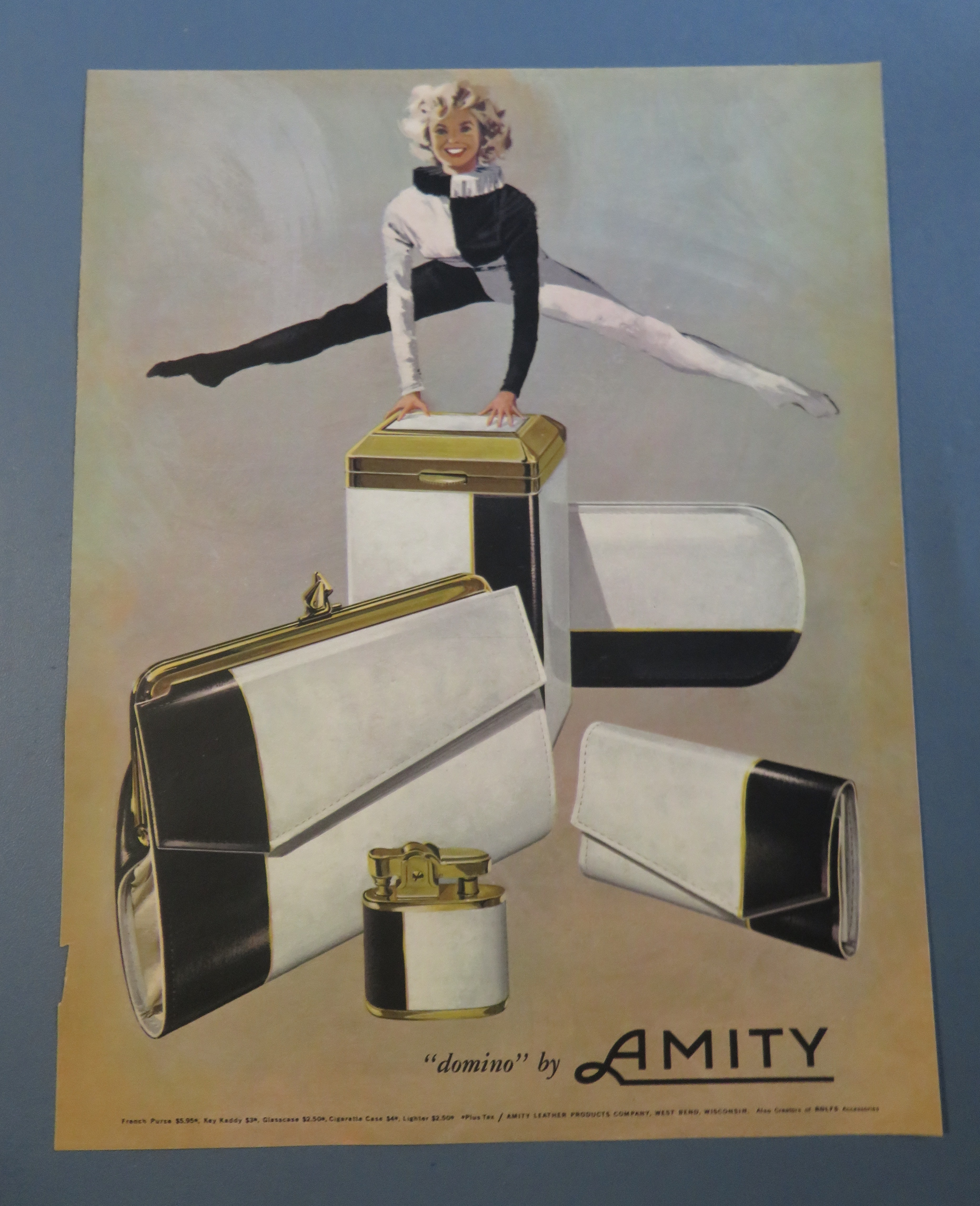 1962 Amity Leather Product with Wallet, Lighter & More