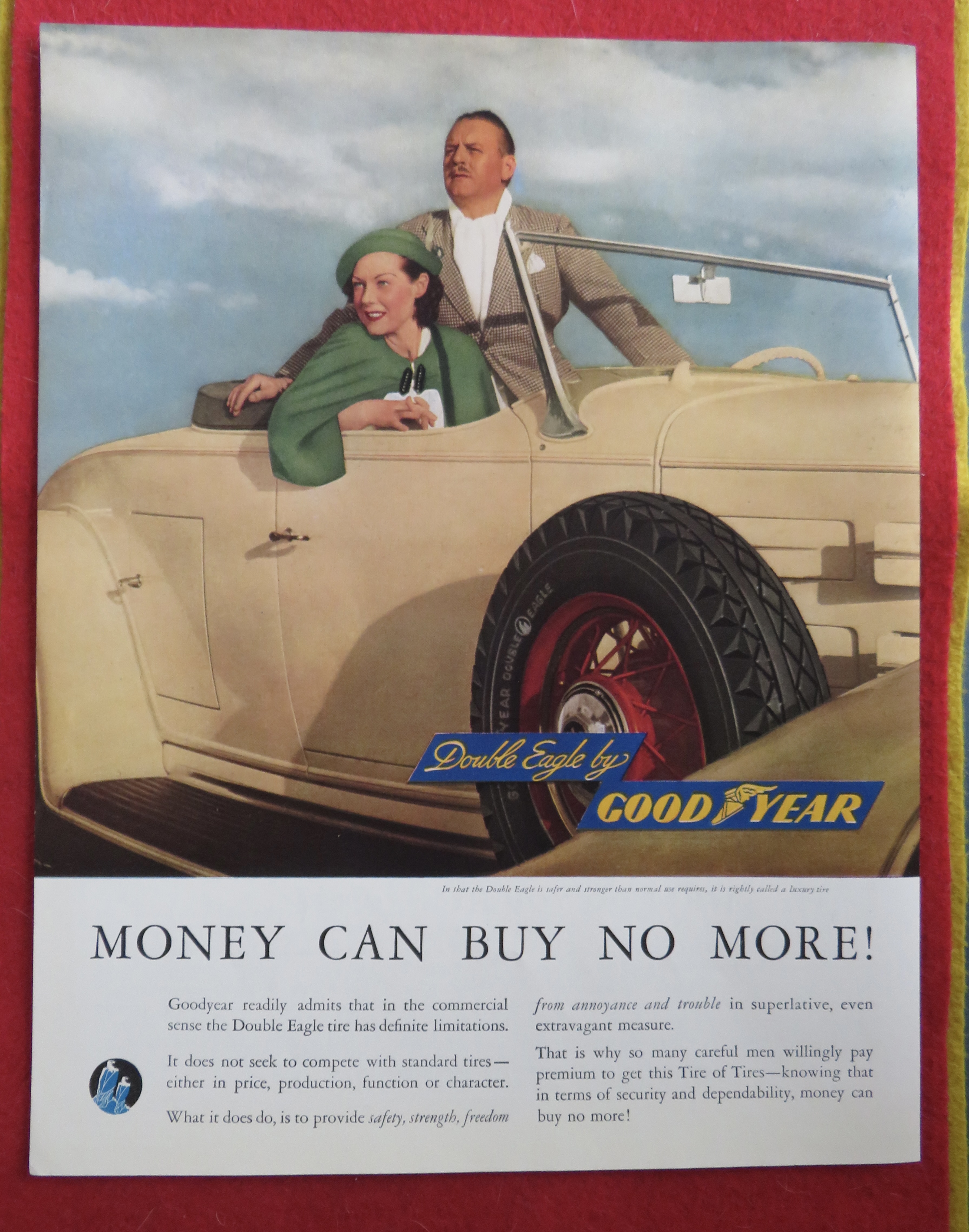 1934 Good Year Tires with the Double Eagle Tires