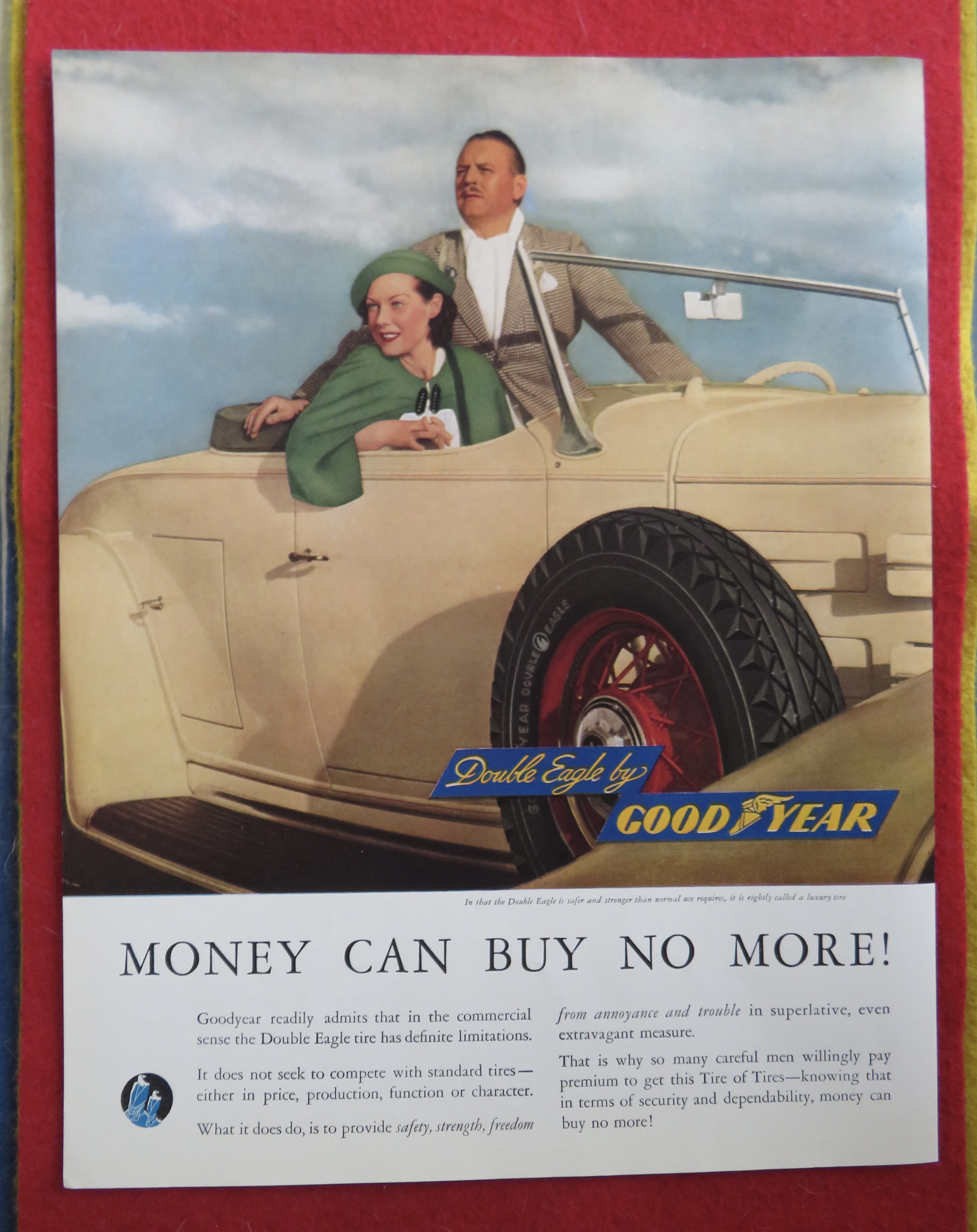 1934 Good Year Tires with the Double Eagle Tires